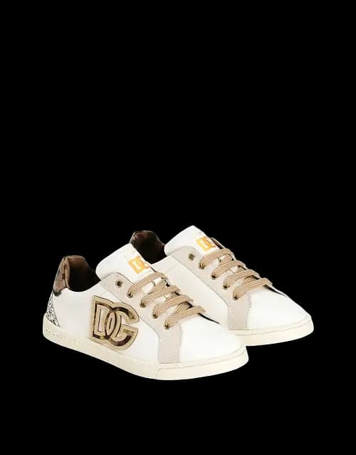 Sneakersy Dolce & Gabbana Kids DG Original ze skóry cielęcej i dwoinowej
