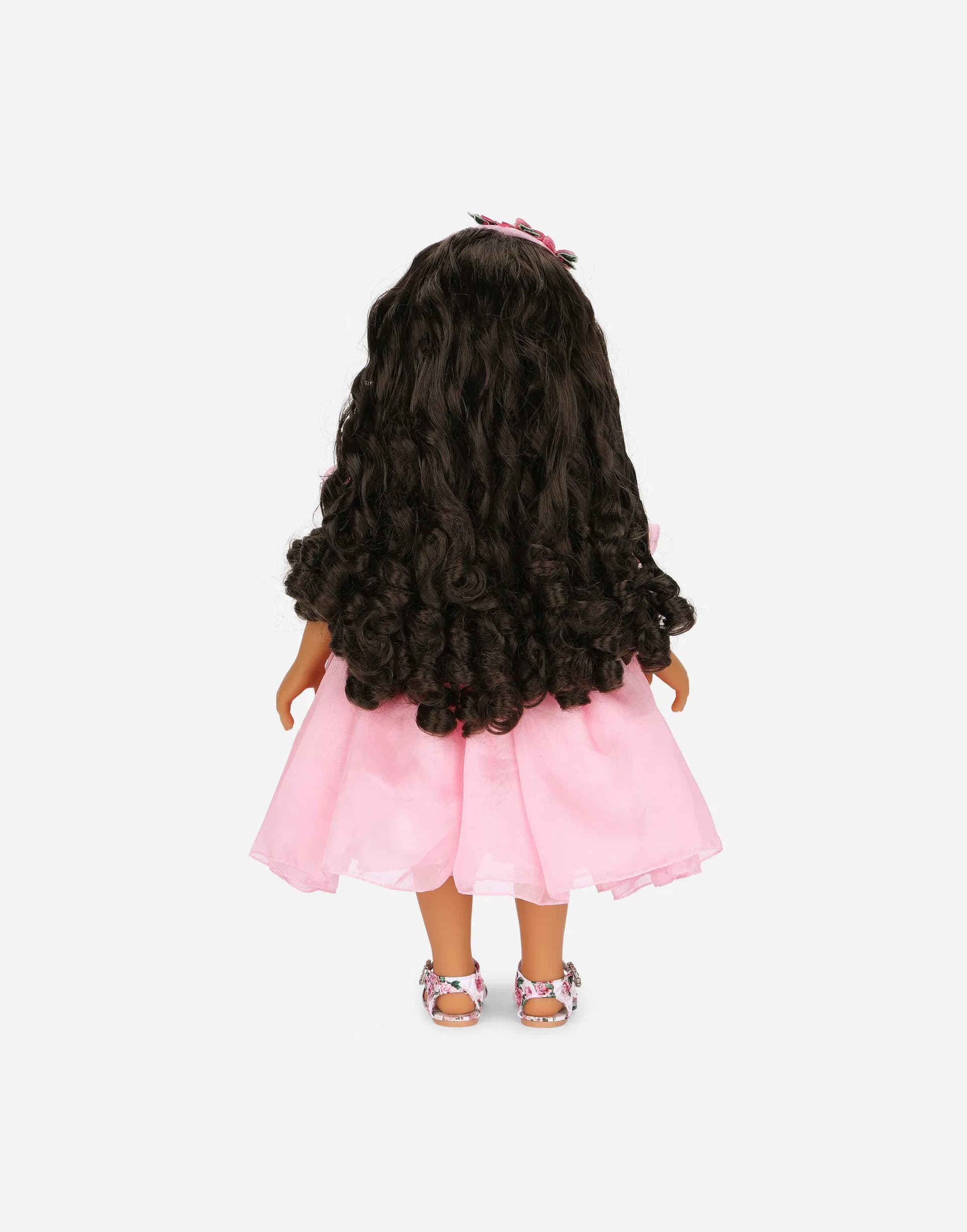 Lalka Dolce&Gabbana Kids z sukienką z szyfonu - 3