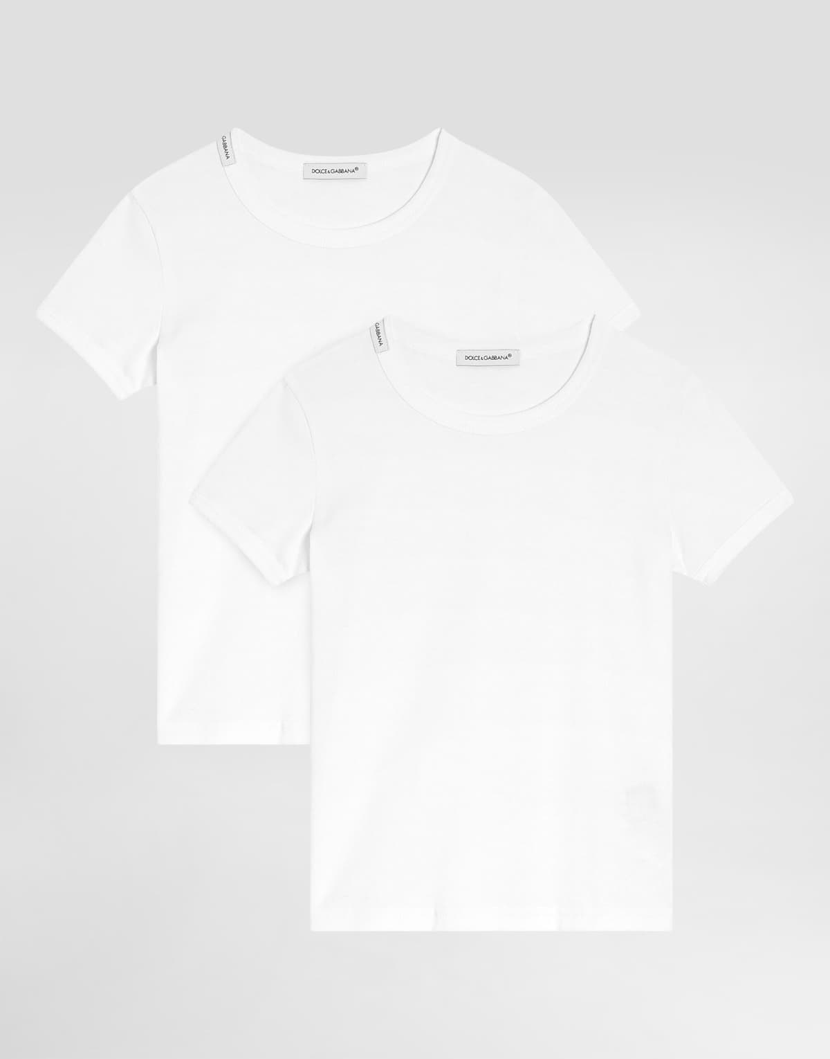 Dolce & Gabbana Kids Short-Sleeve Jersey T-Shirt Two-Pack White