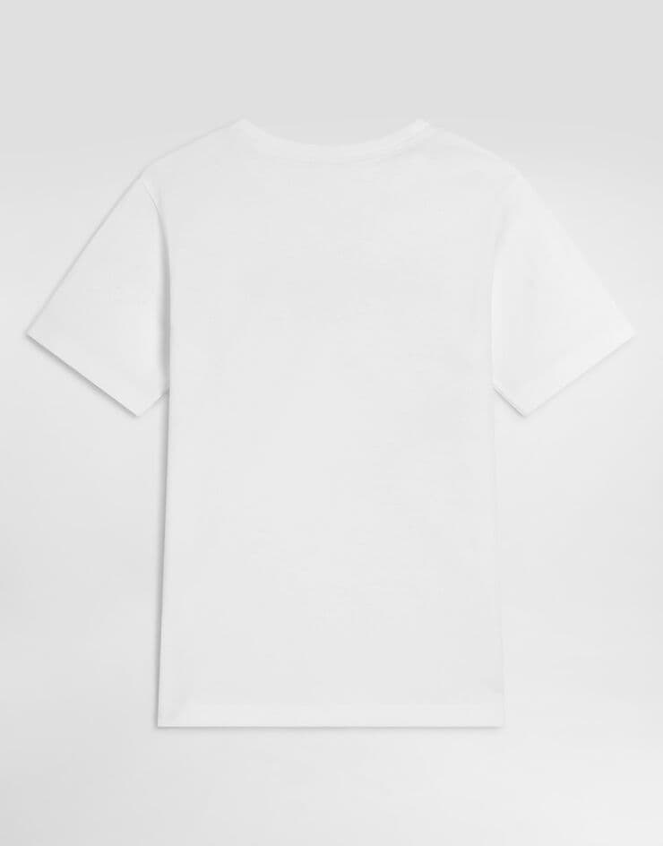 Dolce & Gabbana Kids T-shirt z jerseyu z haftowanym logo - 2