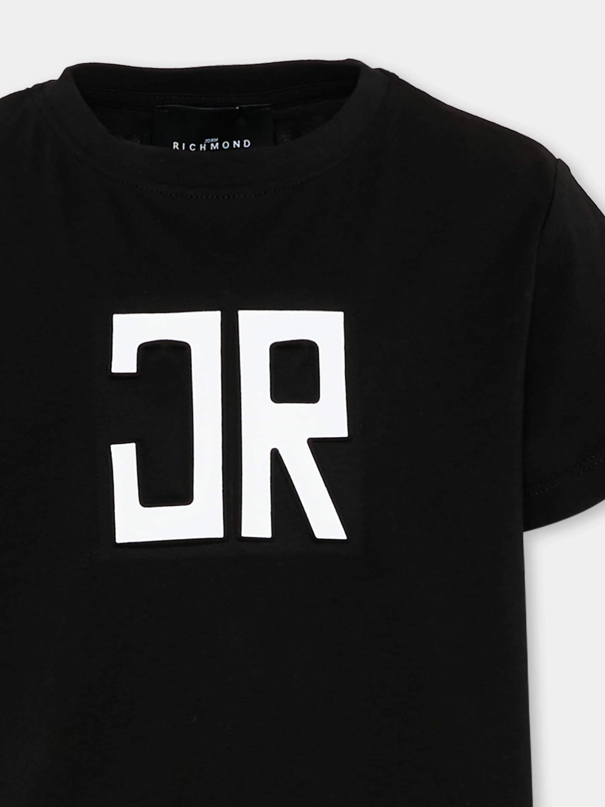 John Richmond Junior Dziecięcy zestaw T-shirt i szorty ZAGA z monogramem JR - 3