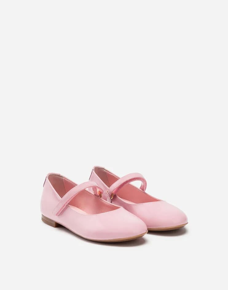 Dolce & Gabbana Kids Dziecięce lakierowane baleriny Mary Jane - 3