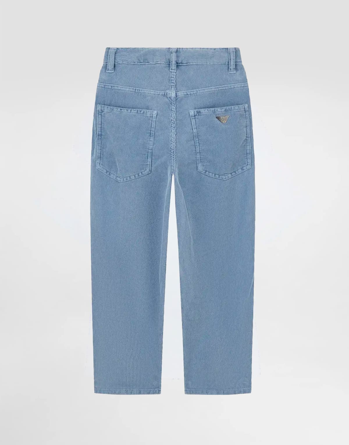 Emporio Armani Dziecięce spodnie sztruksowe z pięcioma kieszeniami - 3