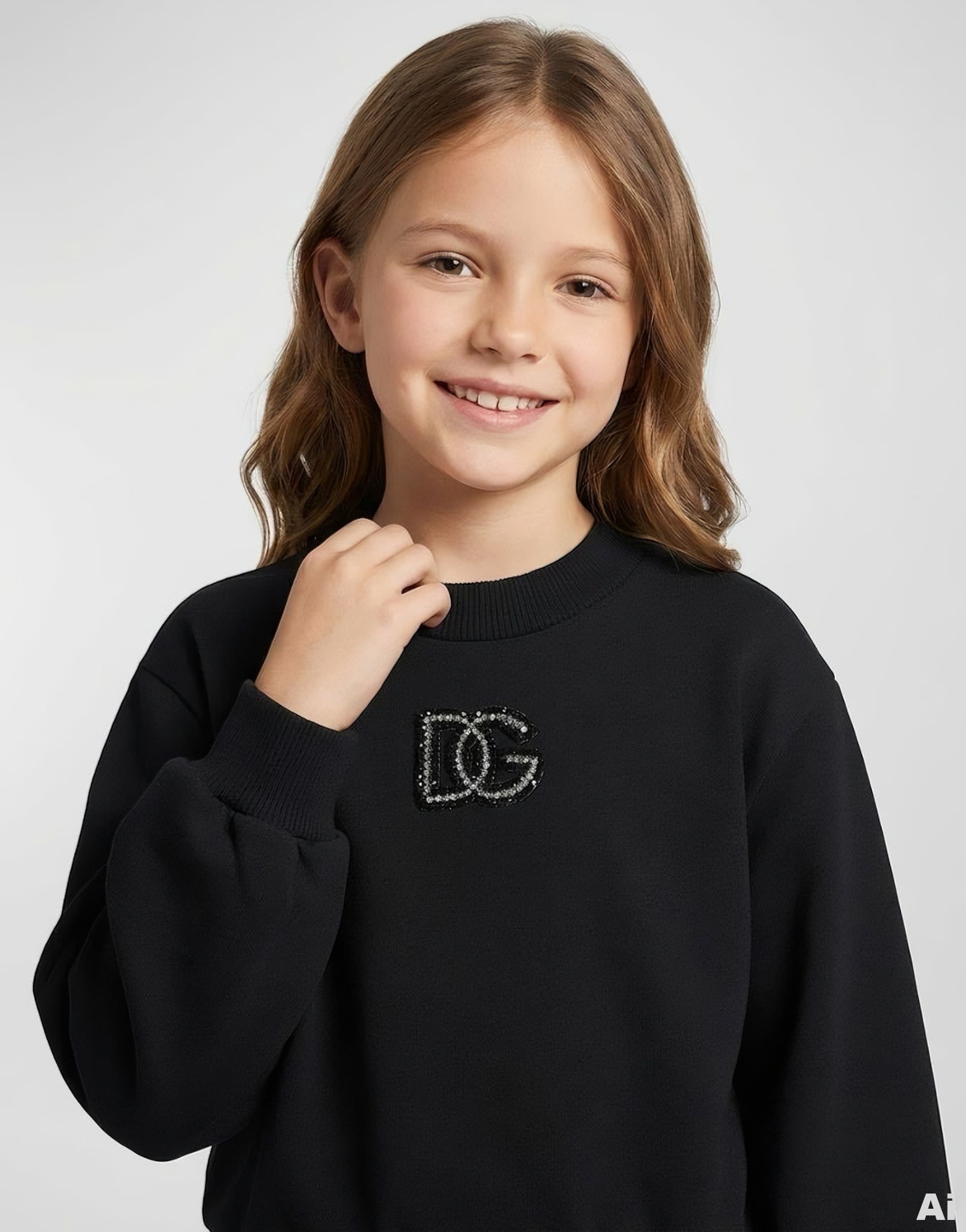 Bluza Dolce & Gabbana Kids z haftowanym logo DG - 2
