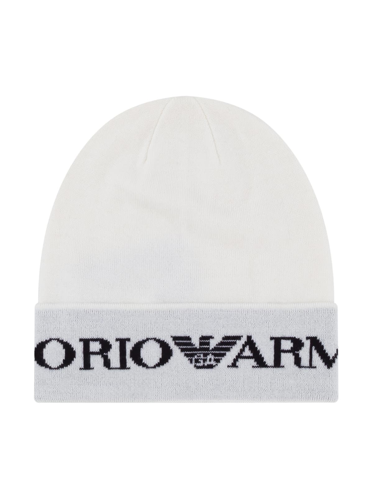 Emporio Armani Dziecięcy zestaw czapka i szalik z logo intarsia - 3