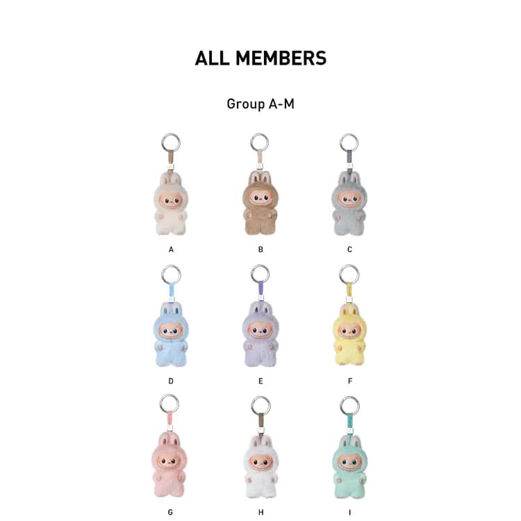 POP MART The Monsters Pin for Love Series Vinyl Plush Pendant – Brelok Niespodzianka Labubu Alphabet A-M - 3