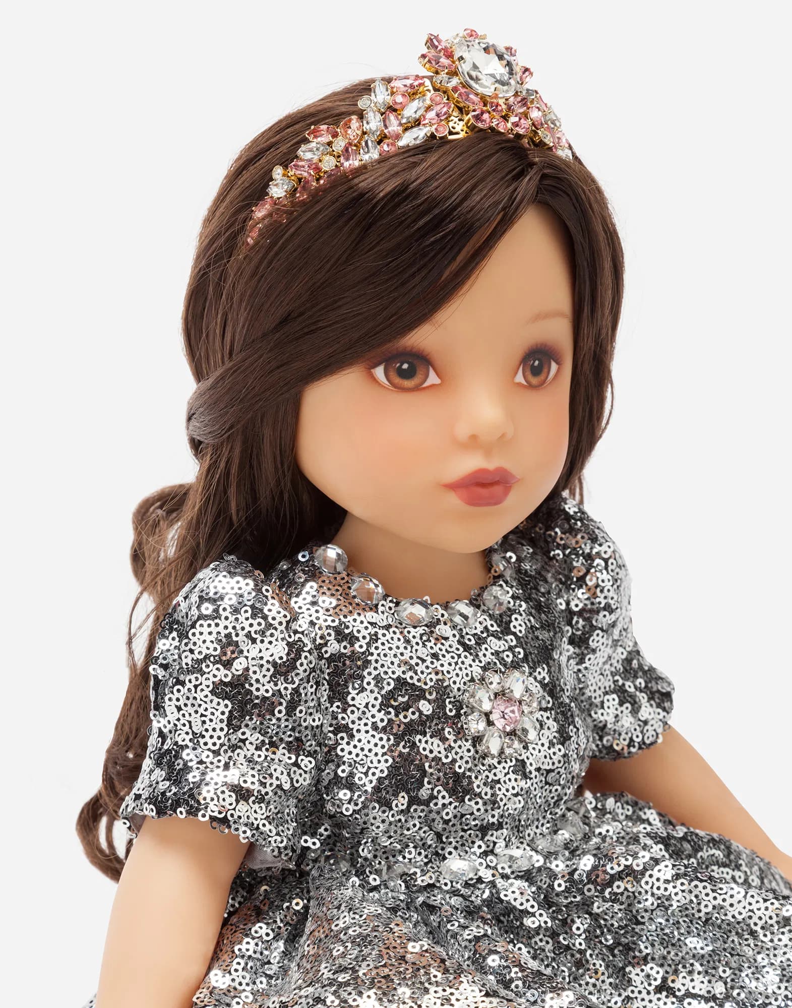 Lalka Dolce&Gabbana Kids z sukienką w cekiny  - 2