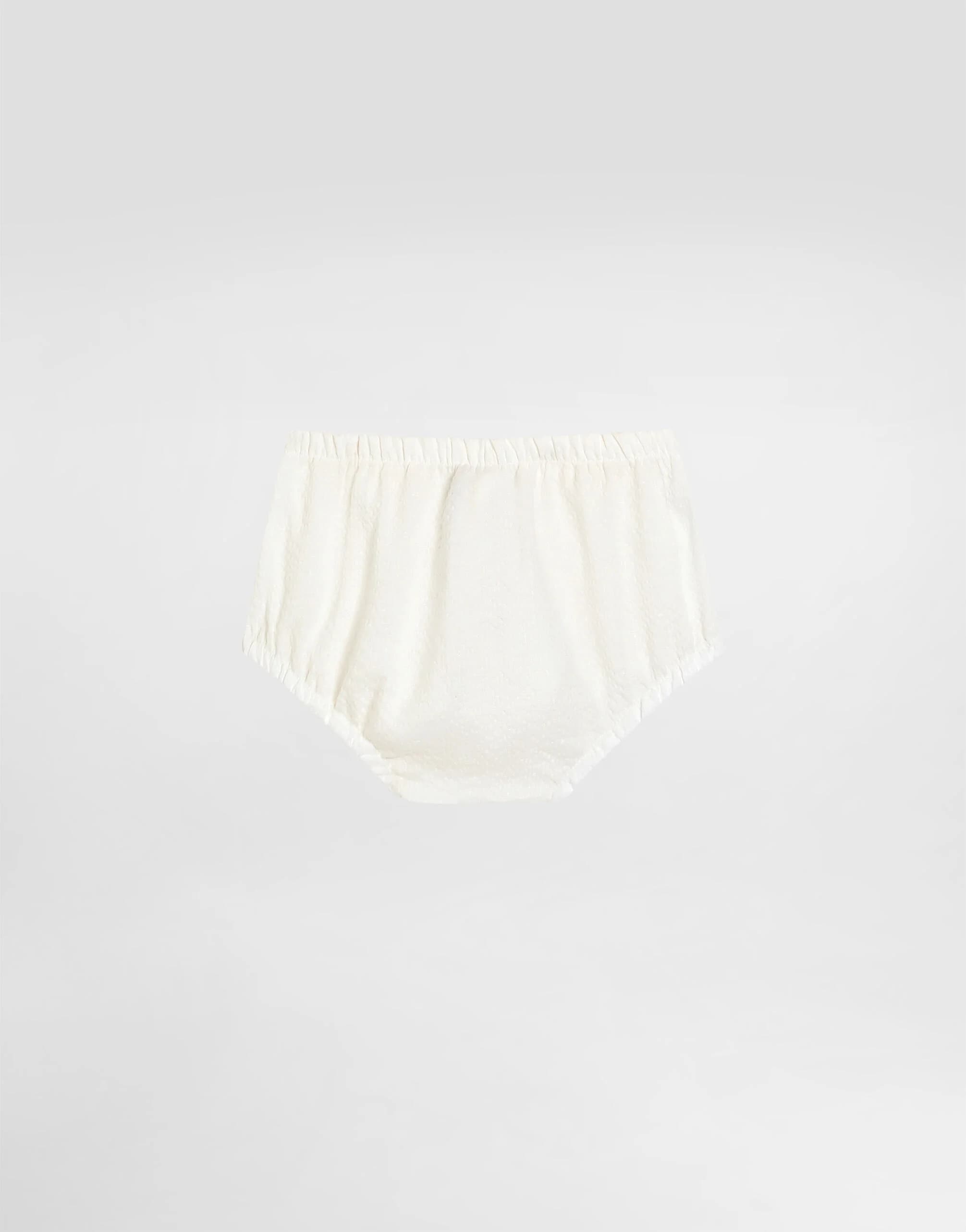 Dolce & Gabbana Kids niemowlęca sukienka z lnu seersucker z haftem - 3