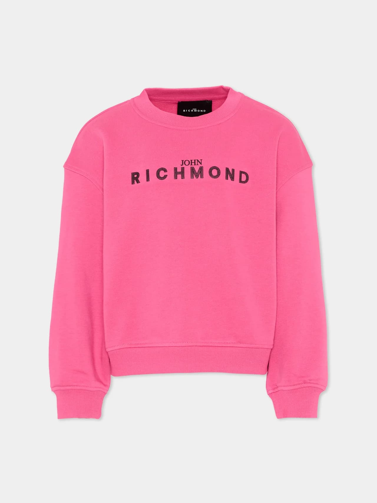 John Richmond Dziewczęca bluza Polia z kontrastowym logo  - 1