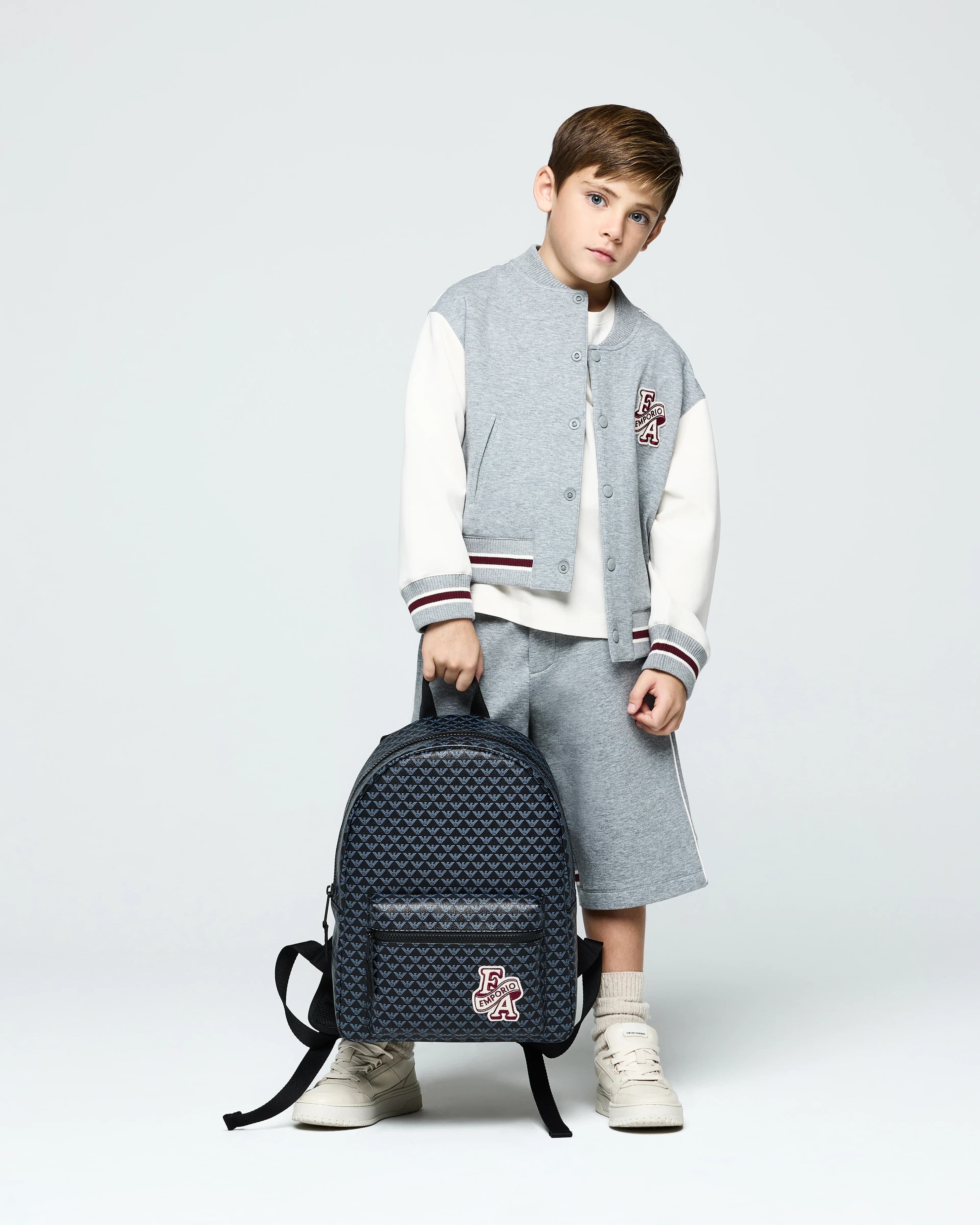 Emporio Armani Dziecięcy plecak z wzorem w kratę - 4