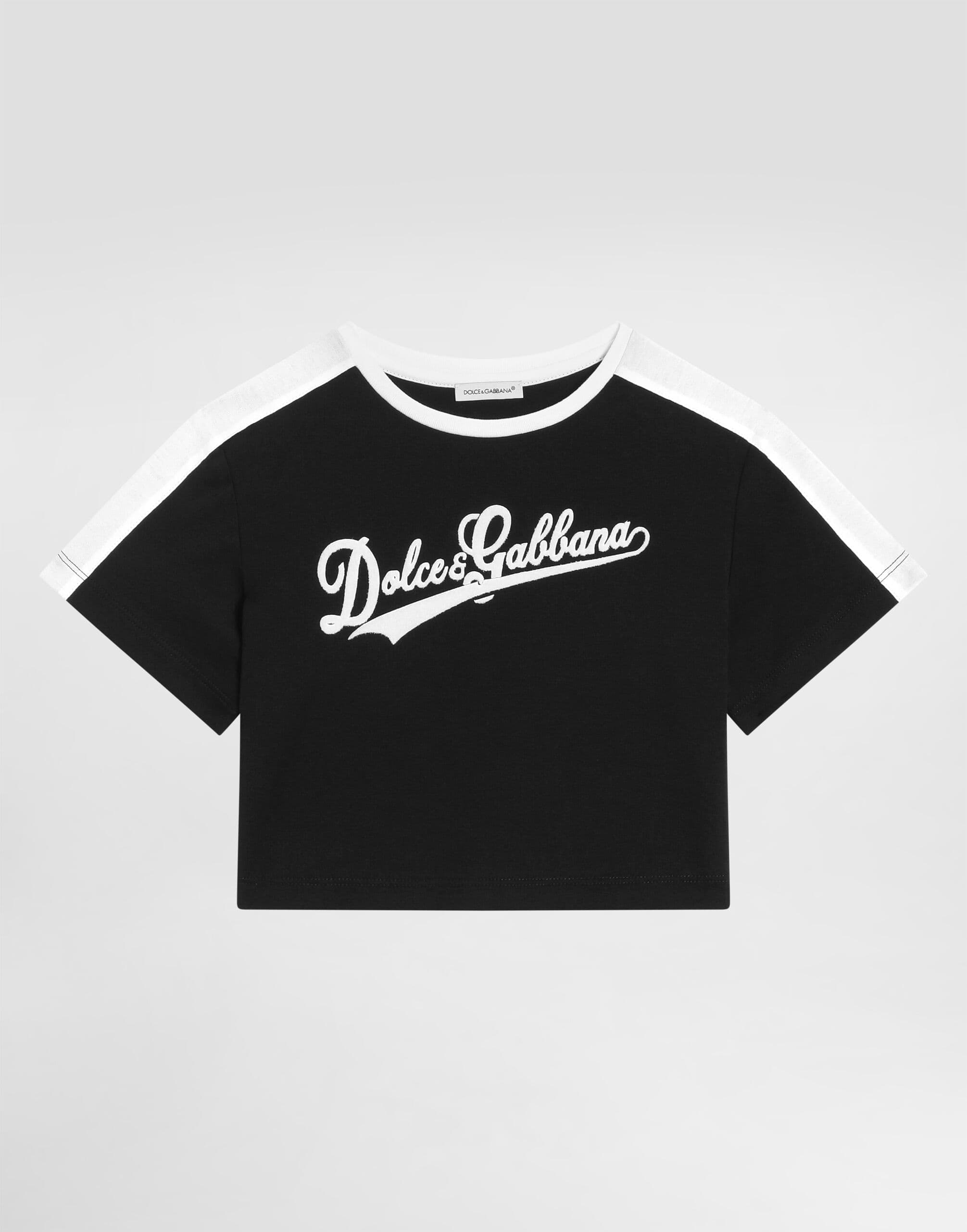 Dolce & Gabbana Kids Dziecięcy T-shirt jersey z nadrukiem (dla dziewczynek) - 1