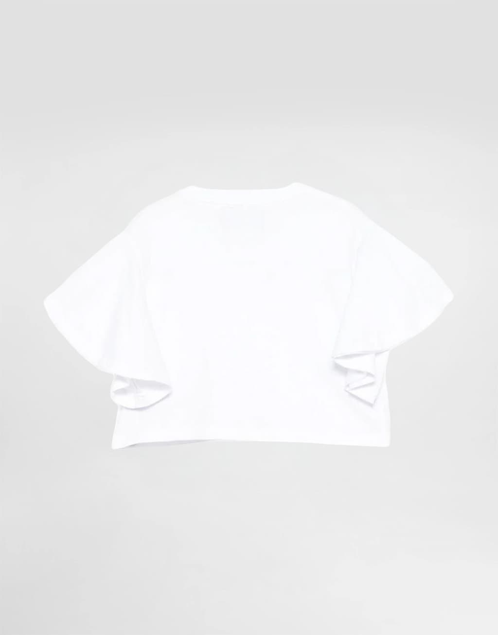 John Richmond Junior Dziewczęcy T-shirt z falbaniastymi rękawami Waras - 2