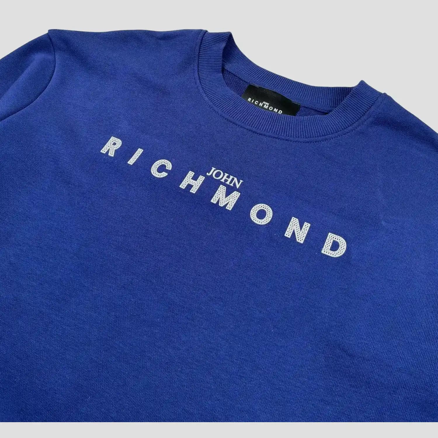 John Richmond Junior dziecięca bluza Oriza z okrągłym dekoltem z brokatowym logo JOHN RICHMOND - 3