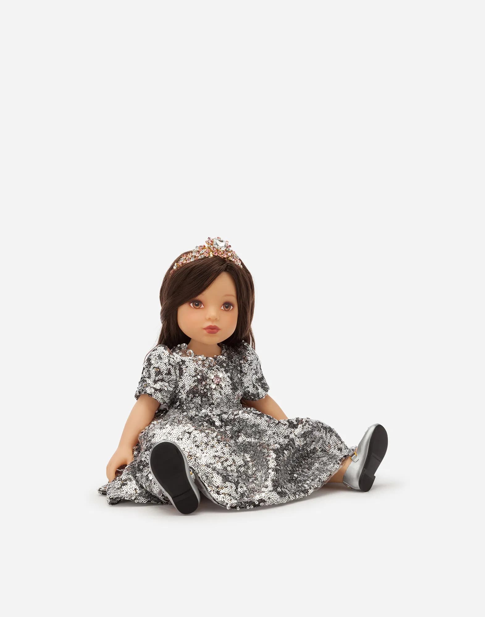 Lalka Dolce&Gabbana Kids z sukienką w cekiny  - 4