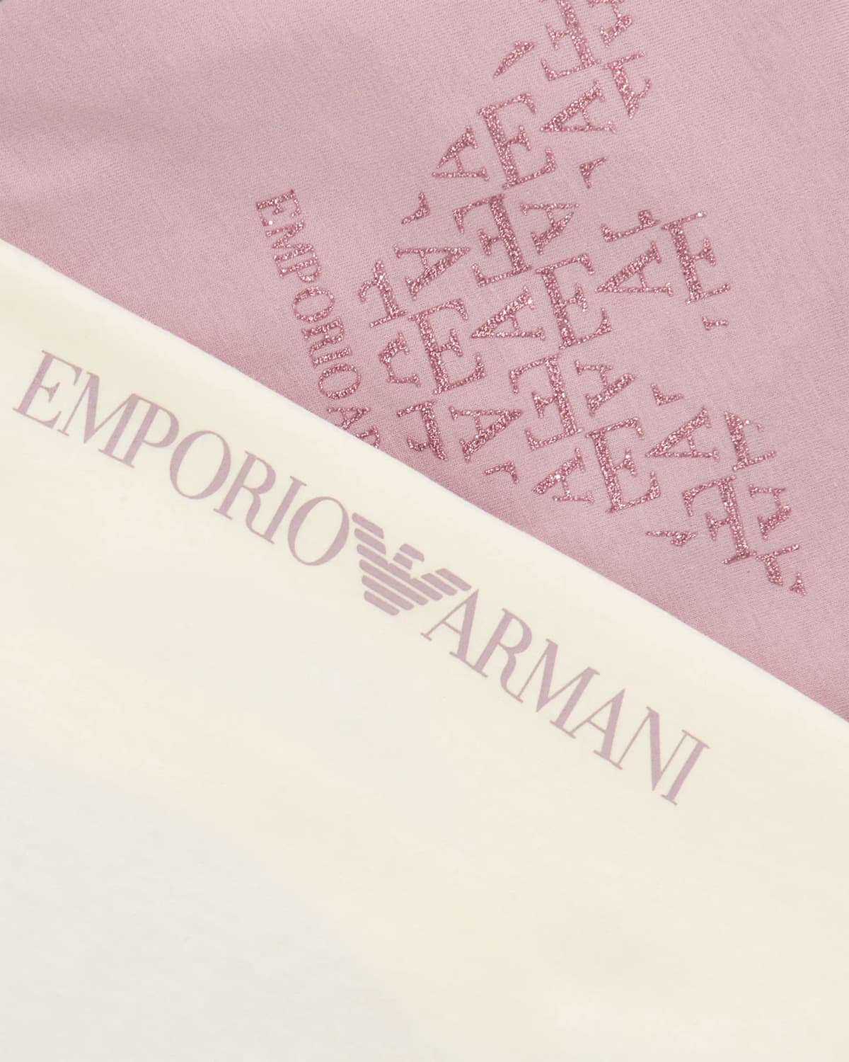 Emporio Armani Dziecięcy dwupak T-shirtów z długim rękawem i okrągłym dekoltem - 4