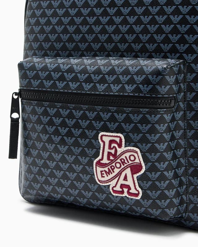 Emporio Armani Dziecięcy plecak z wzorem w kratę - 6