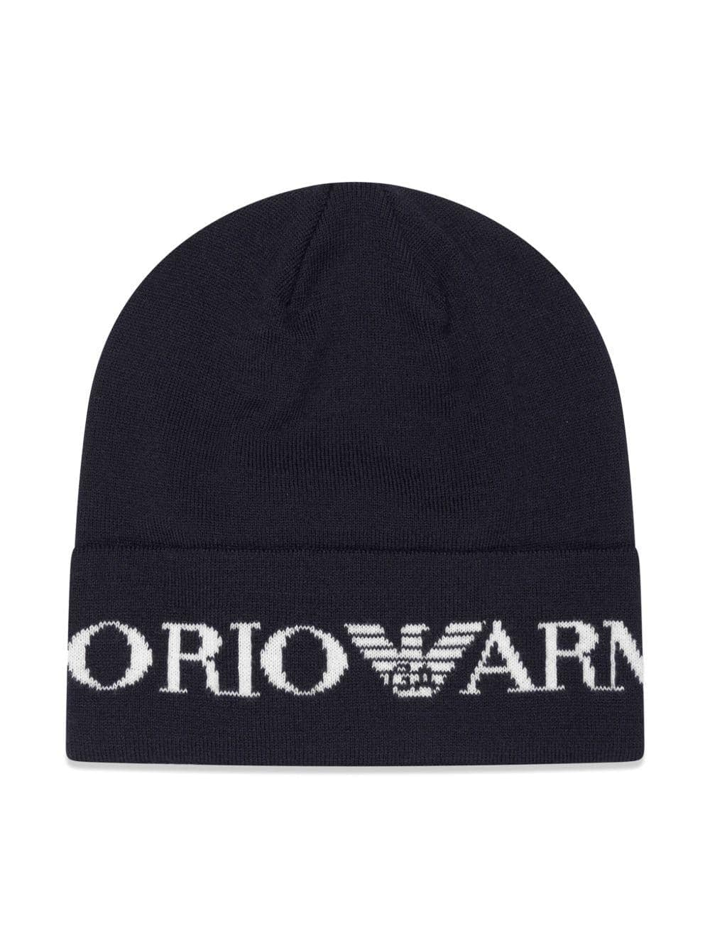 Emporio Armani Dziecięcy zestaw czapka i szalik z logo intarsia - 4
