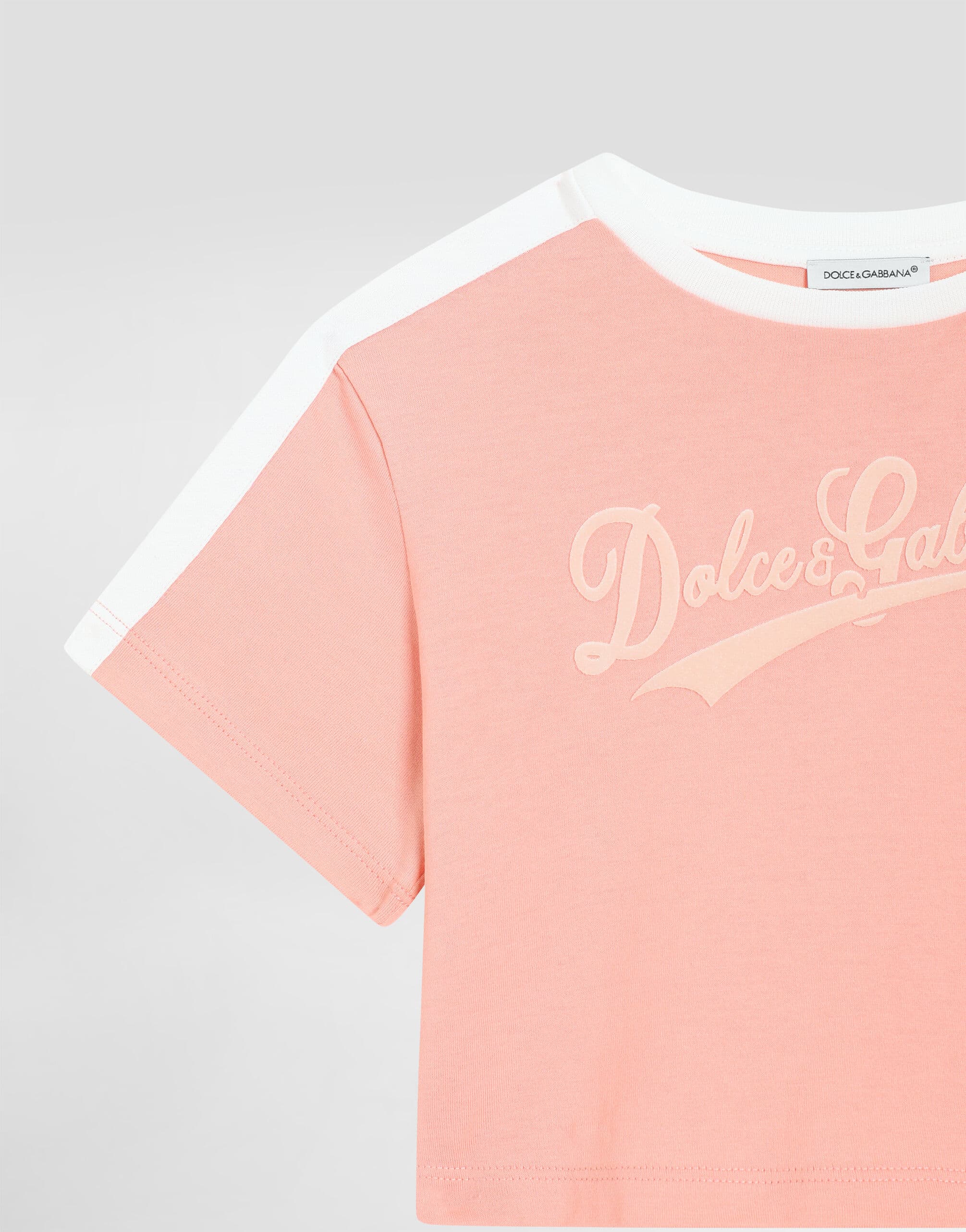 Dolce & Gabbana Kids Dziecięcy T-shirt jersey z nadrukiem (dla dziewczynek) - 3