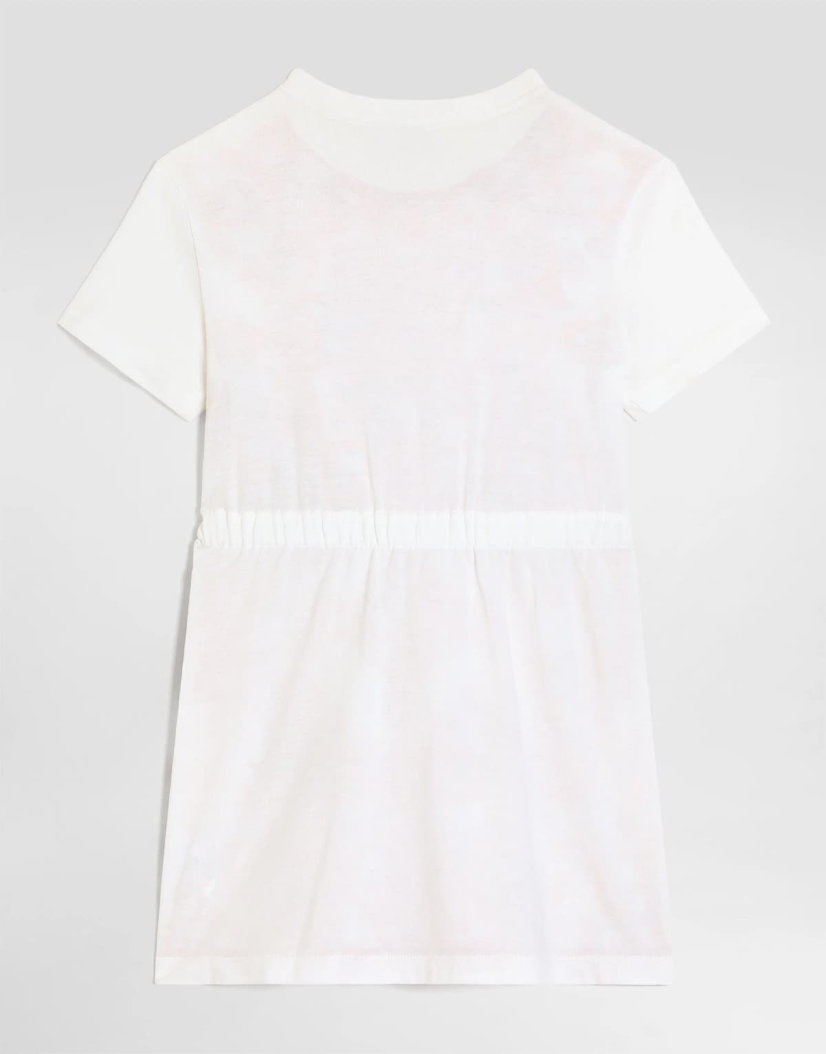 Dolce & Gabbana Kids Dziewczęca sukienka z jerseyu z nadrukiem Majolica i efektem trompe-l'œil - 3