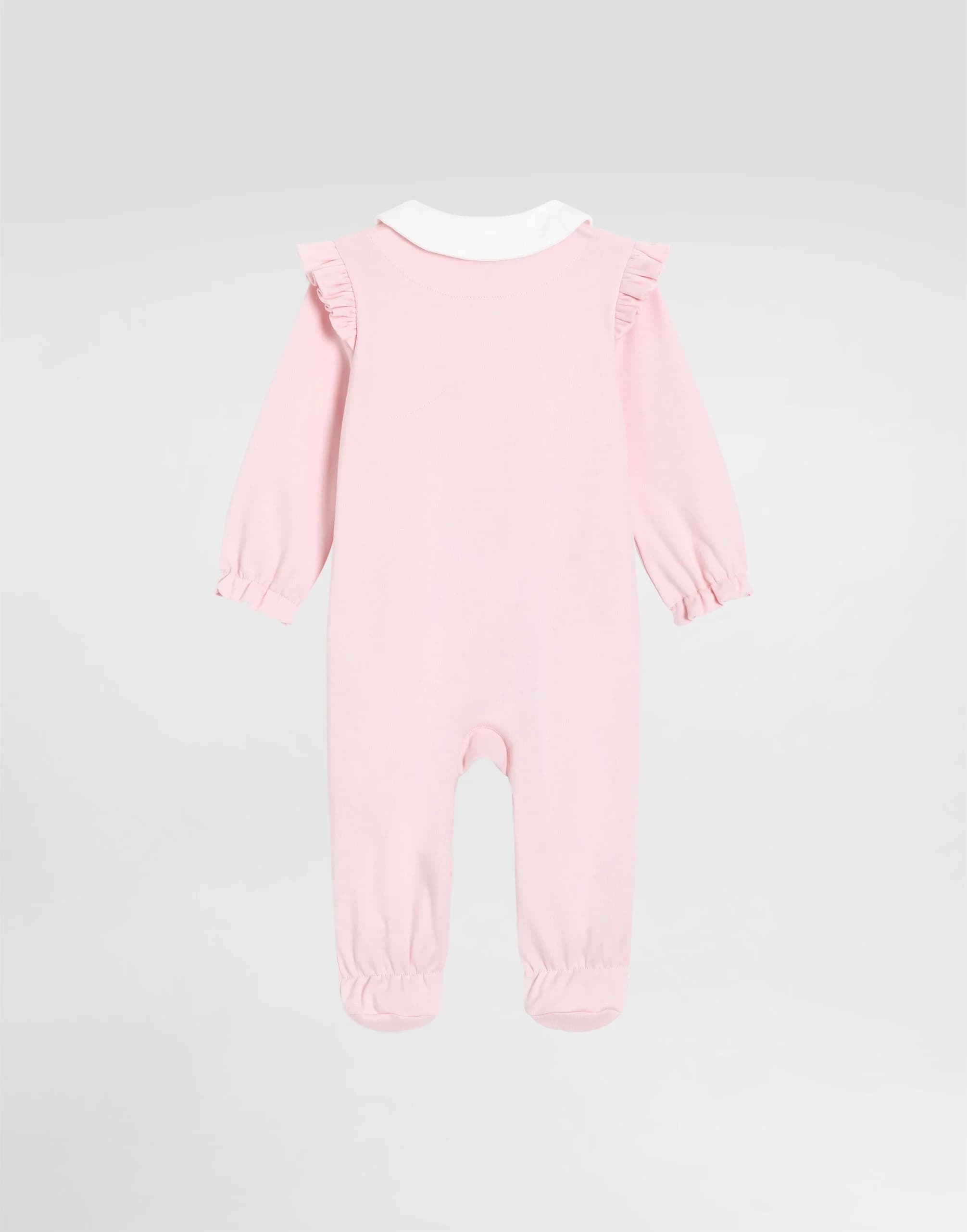 Dolce & Gabbana Kids 3-częściowy zestaw prezentowy dla niemowlęcia z interloku z nadrukiem i kokardką - 2