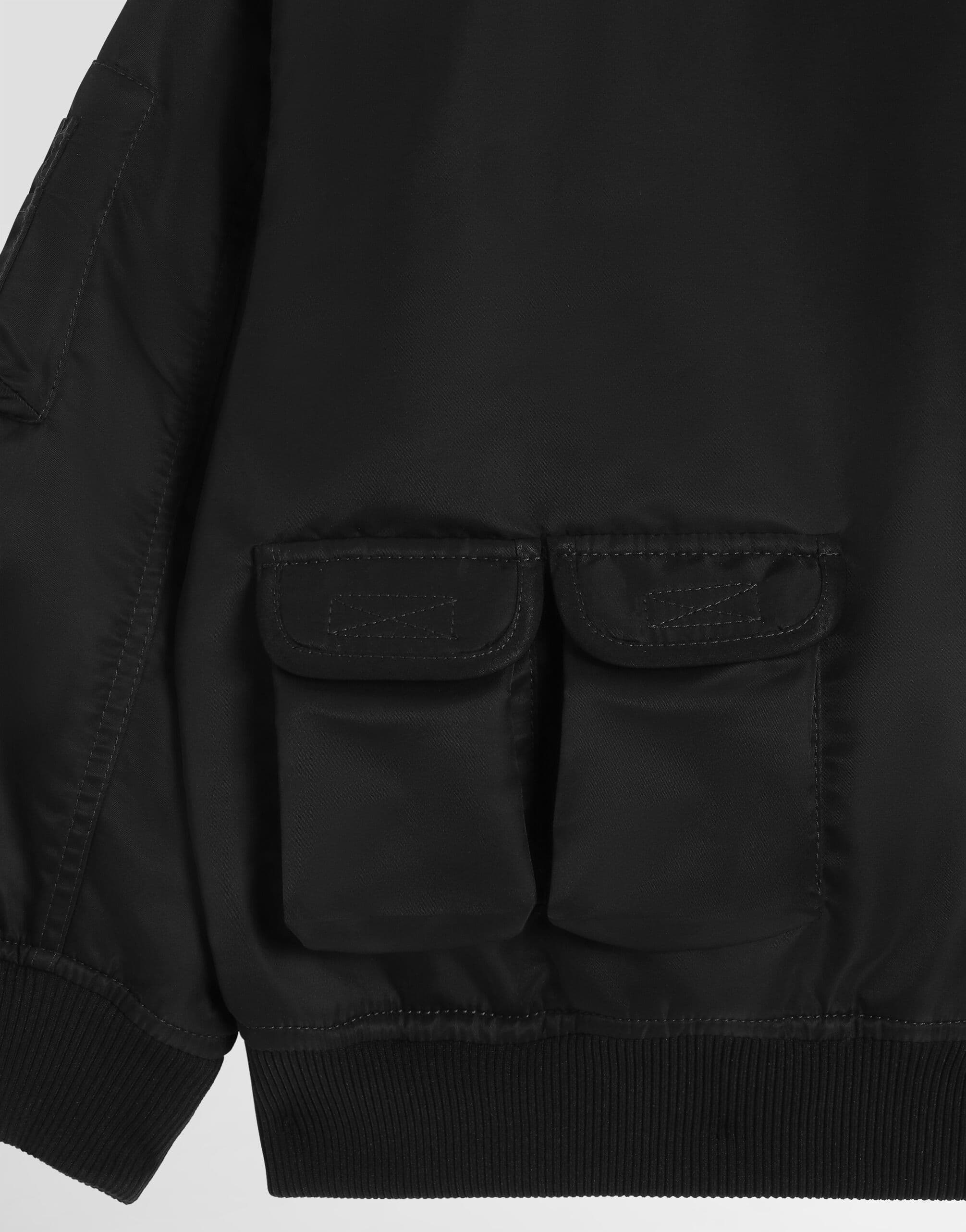 Dolce & Gabbana Kids dziecięca kurtka bomberka z gabardyny - 4