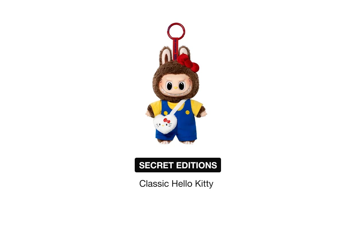 POP MART The Monsters Hello Kitty and Friends Series Vinyl Plush Pendant – Brelok Niespodzianka Labubu x Sanrio - 5