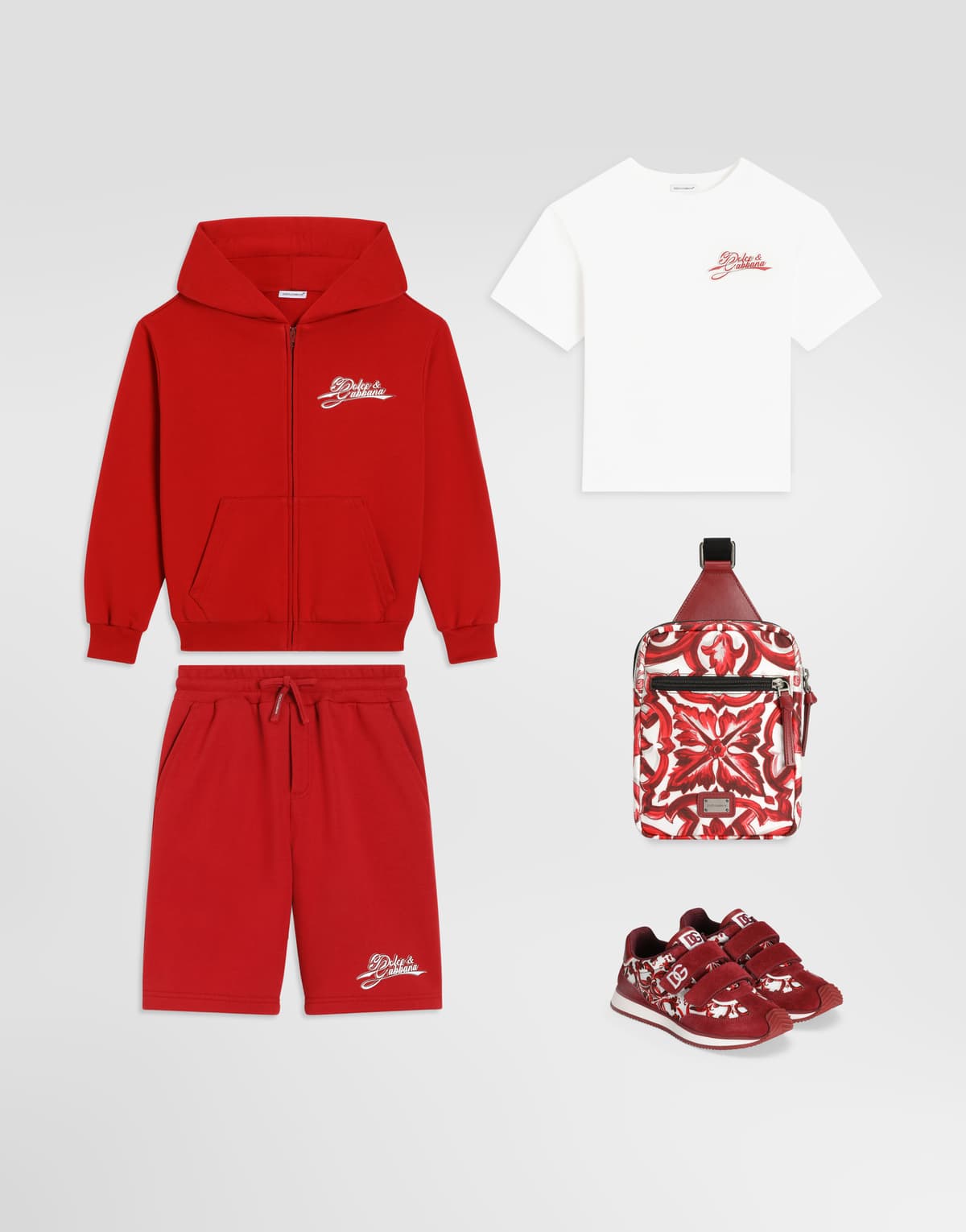 Dolce & Gabbana Kids Dziecięca bluza z kapturem i logo na zamek - 2