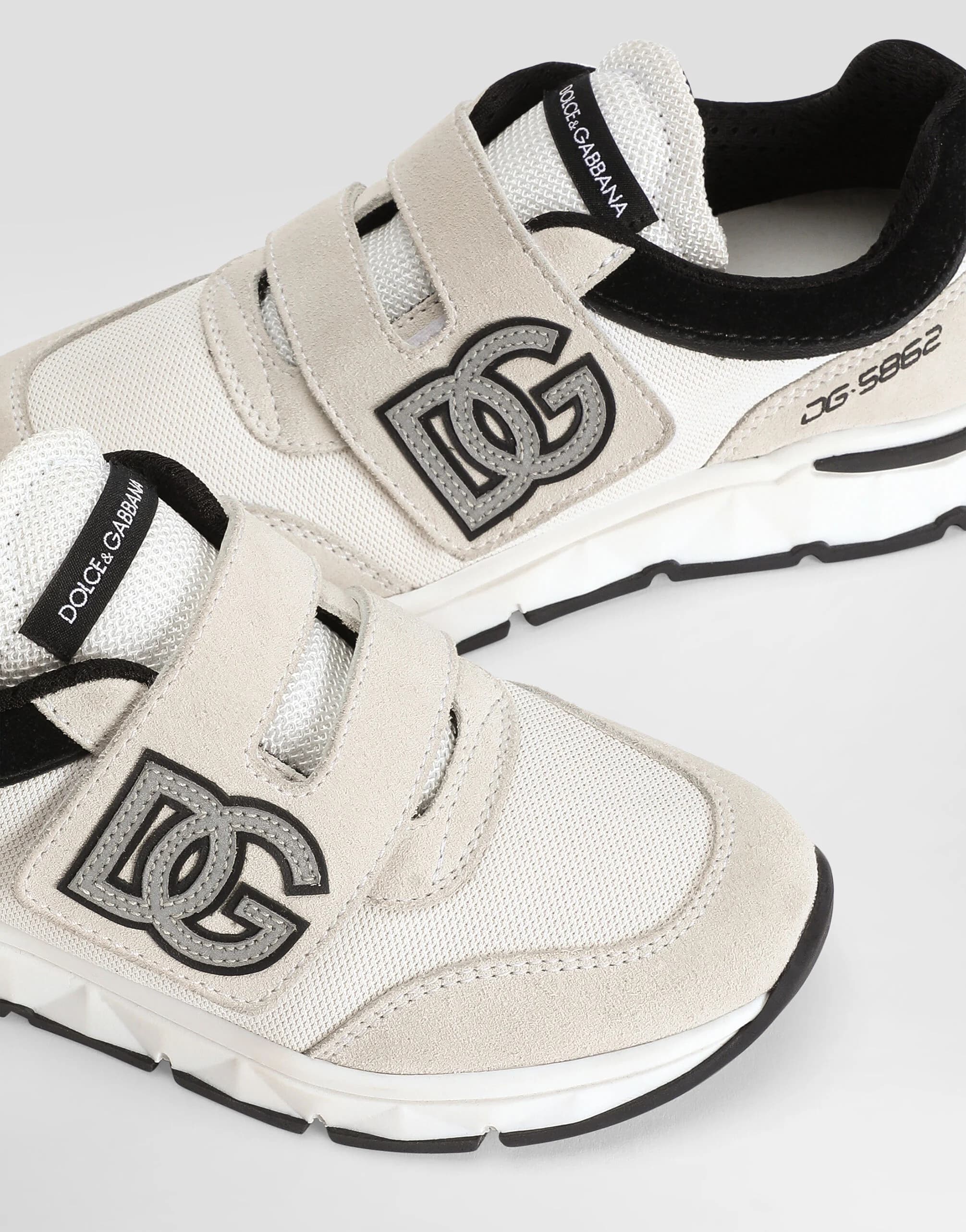 Sneakersy Dolce & Gabbana Kids DG z łączonych materiałów - 3