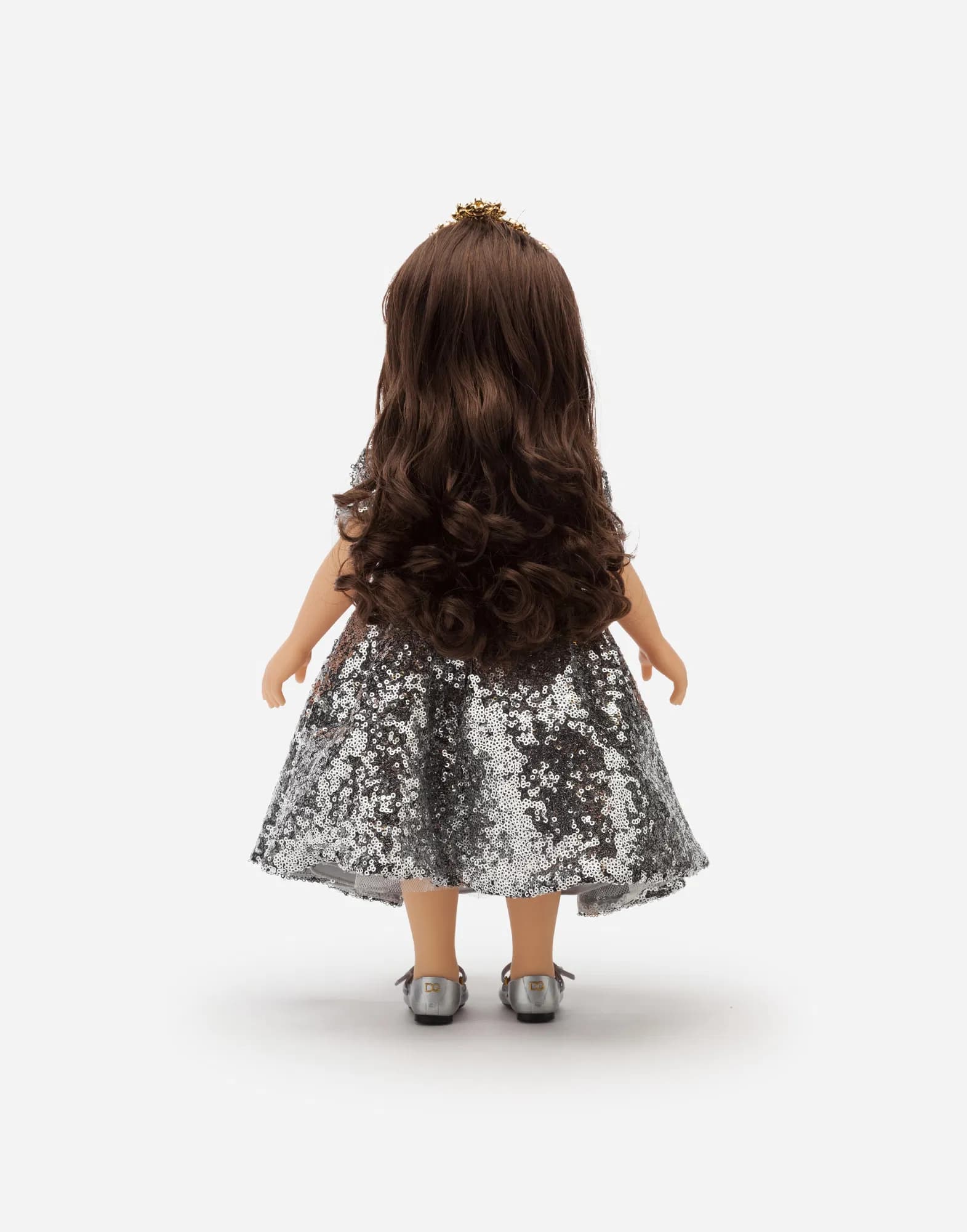 Lalka Dolce&Gabbana Kids z sukienką w cekiny  - 3