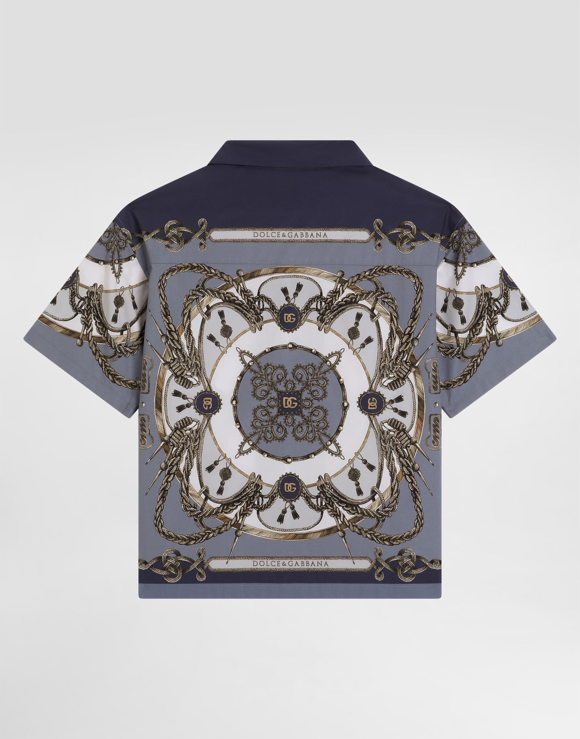 Dolce & Gabbana Kids dziecięca koszula z popliny z nadrukiem cargo - 2