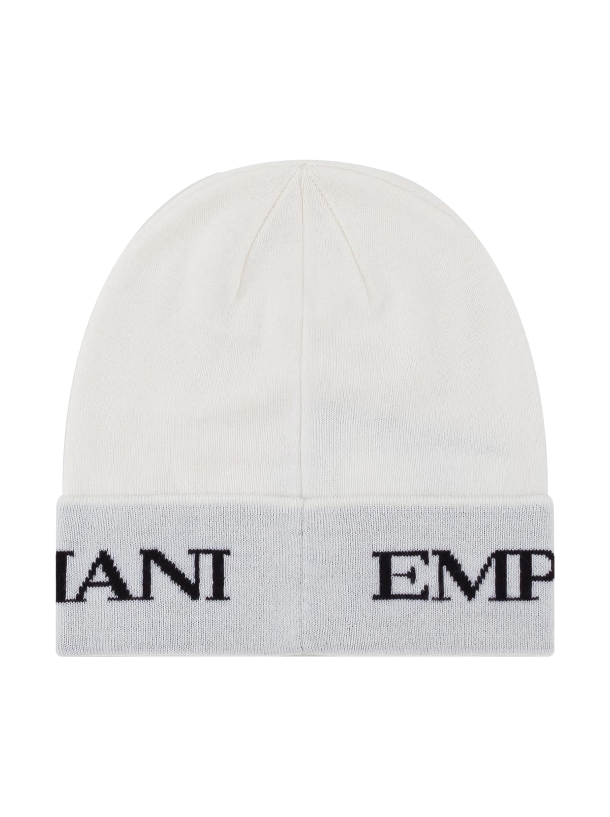 Emporio Armani Dziecięcy zestaw czapka i szalik z logo intarsia - 4