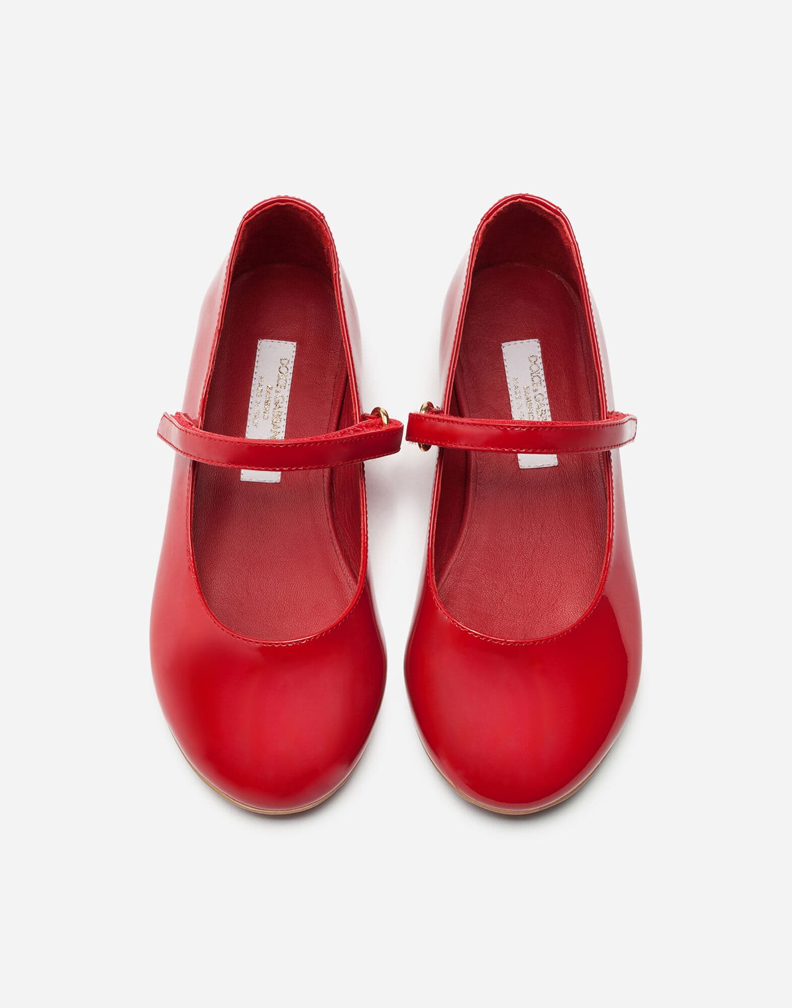 Dolce & Gabbana Kids Dziecięce lakierowane baleriny Mary Jane - 4