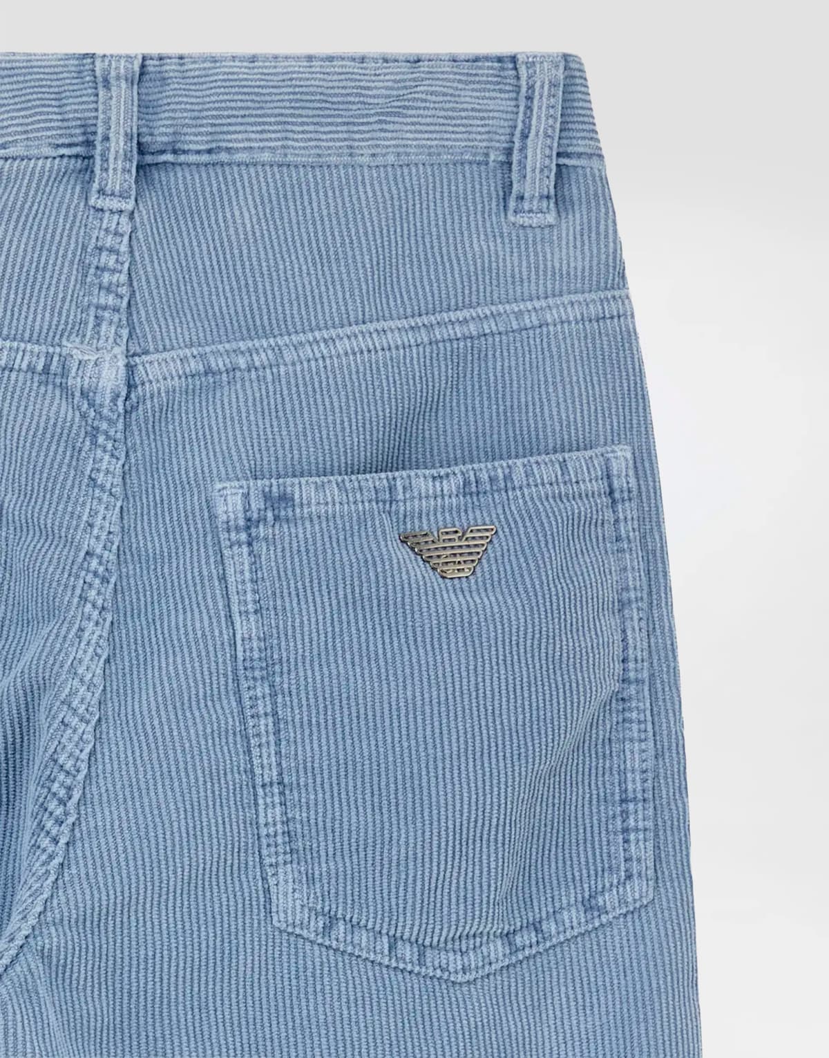 Emporio Armani Dziecięce spodnie sztruksowe z pięcioma kieszeniami - 4