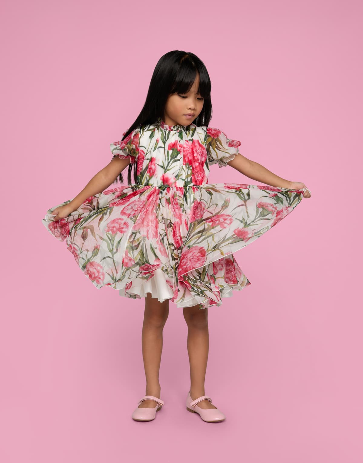 Dolce & Gabbana Kids Dziecięce lakierowane baleriny Mary Jane - 2