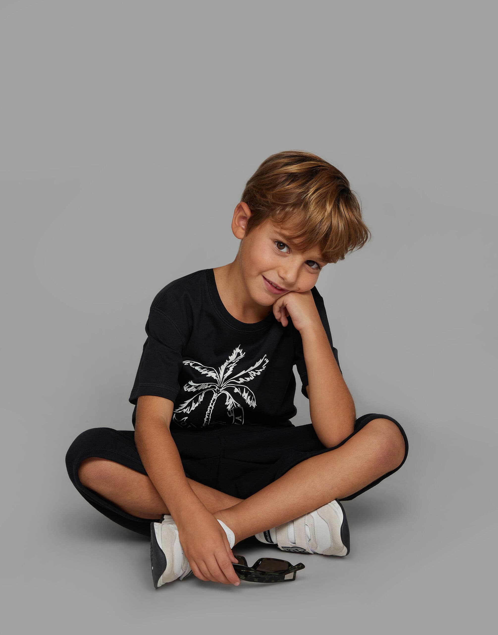 Sneakersy Dolce & Gabbana Kids DG z łączonych materiałów - 6