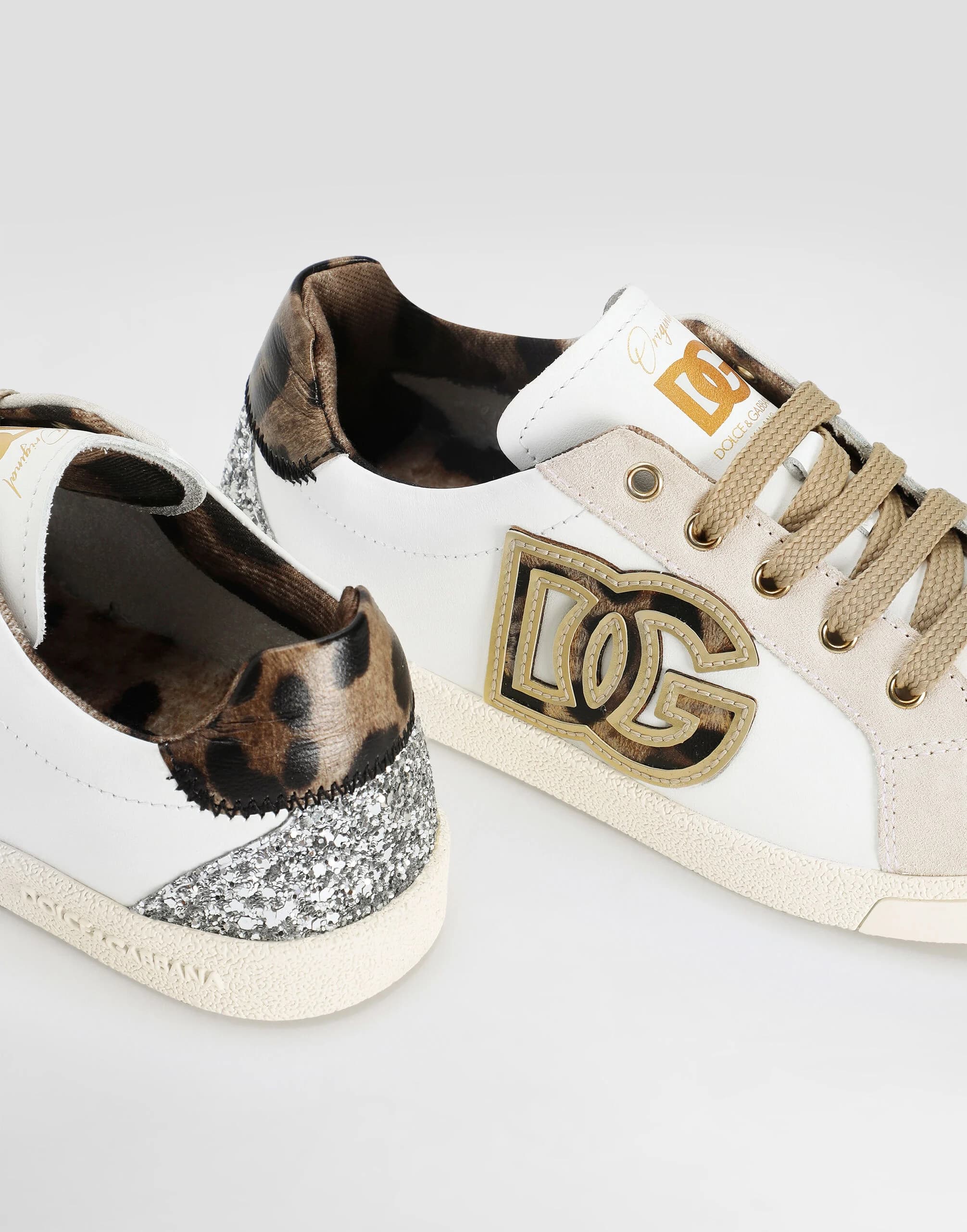 Sneakersy Dolce & Gabbana Kids DG Original ze skóry cielęcej i dwoinowej - 4