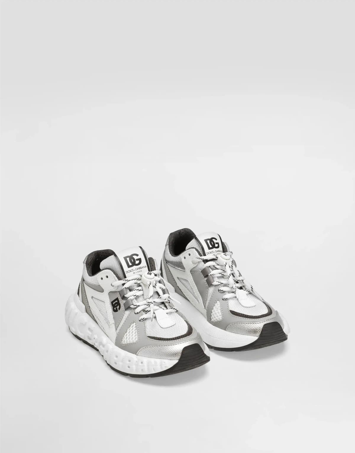 Dolce & Gabbana Kids dziecięce sneakersy z nylonu i siatki - 2