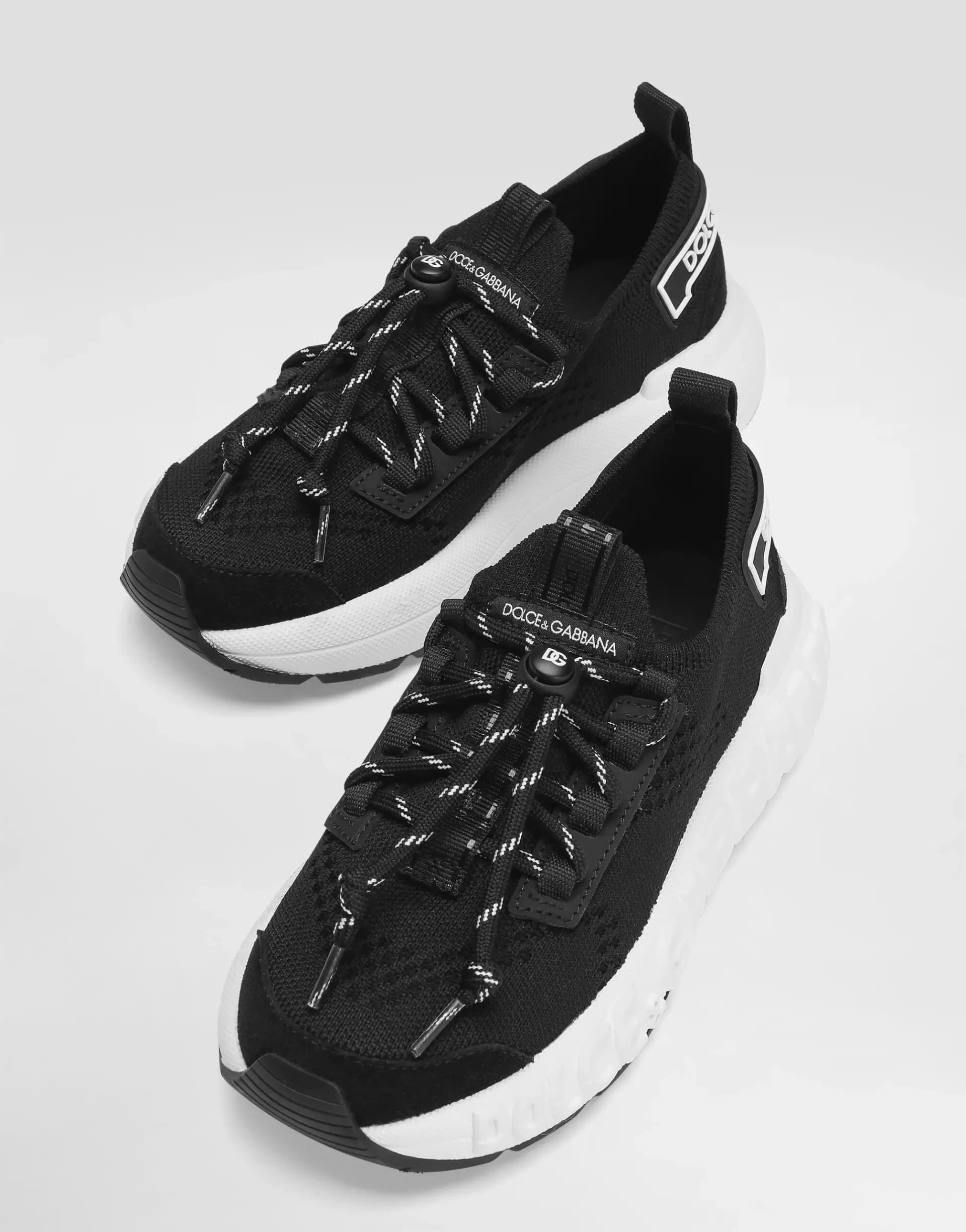 Dolce & Gabbana Kids dziecięce sneakersy z jerseyu i rozłupanej skóry cielęcej - 3