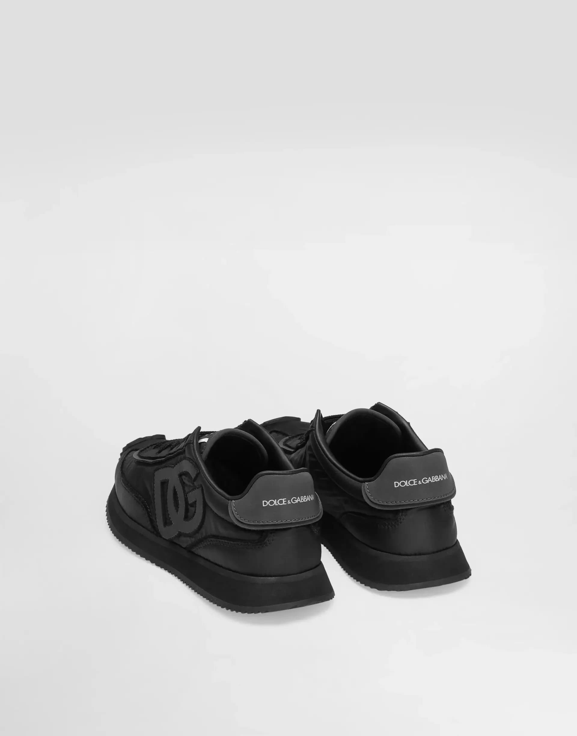 Dolce & Gabbana Kids dziecięce sneakersy z nylonu i nappa z cielęcej skóry - 3