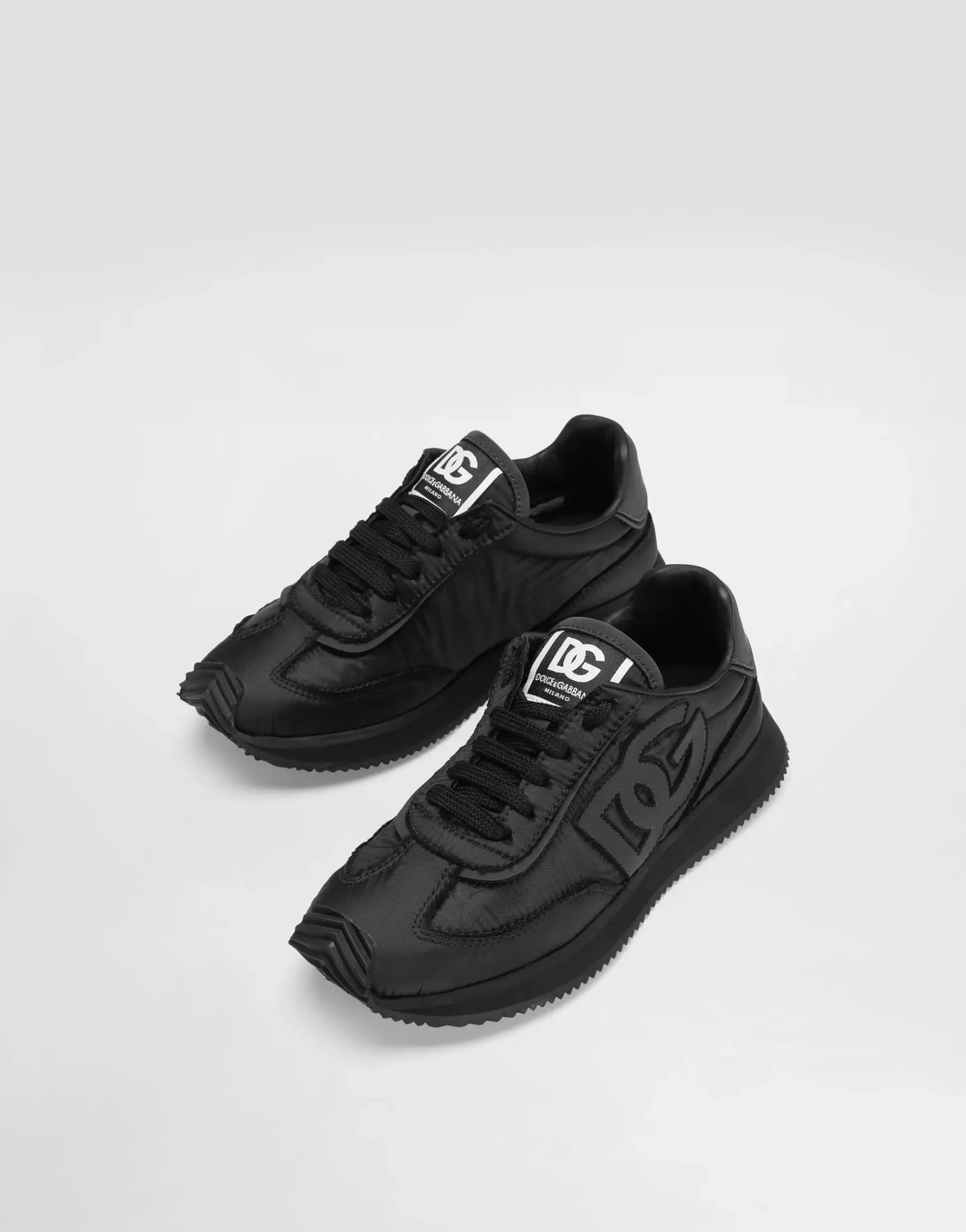 Dolce & Gabbana Kids dziecięce sneakersy z nylonu i nappa z cielęcej skóry - 4