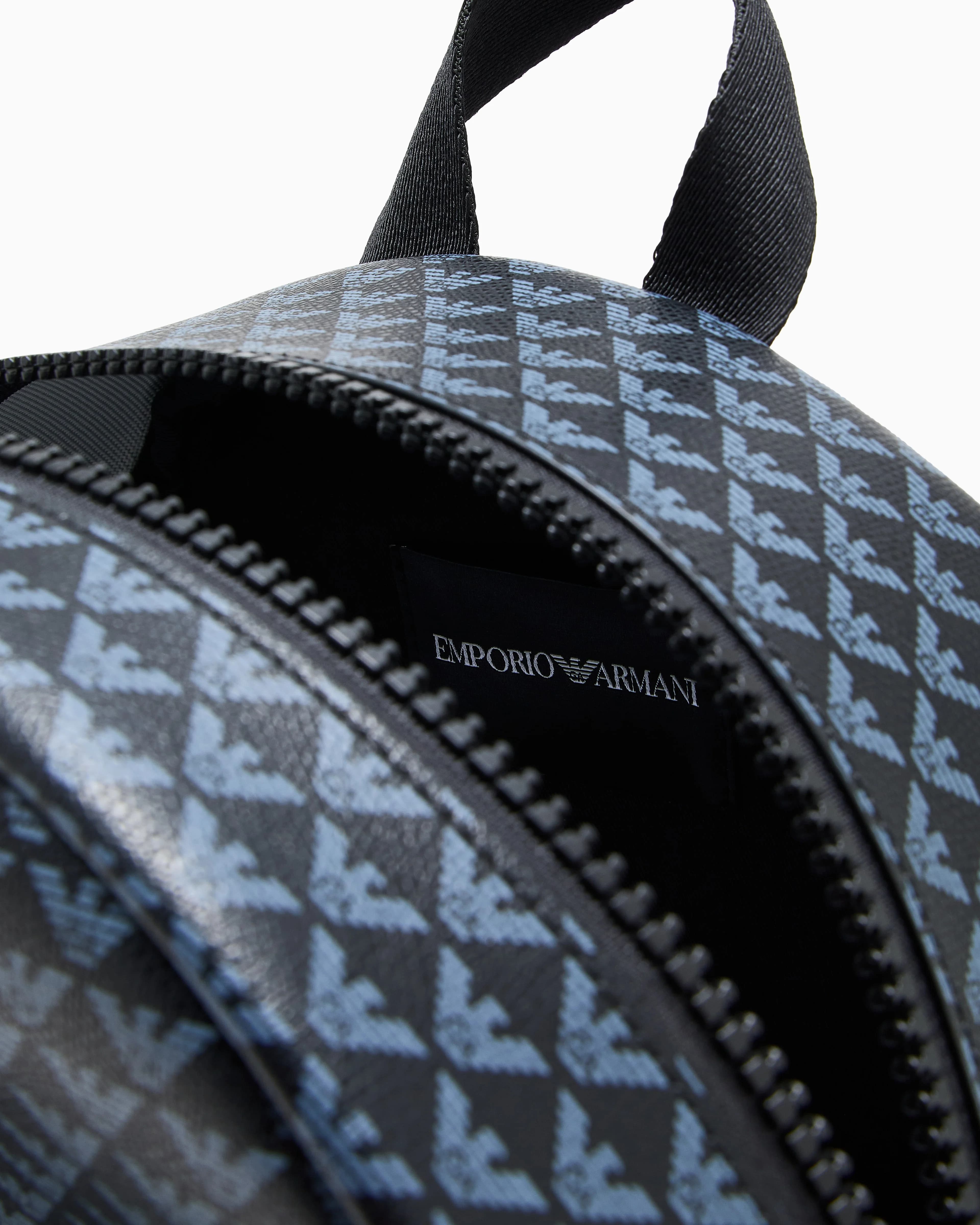 Emporio Armani Dziecięcy plecak z wzorem w kratę - 5