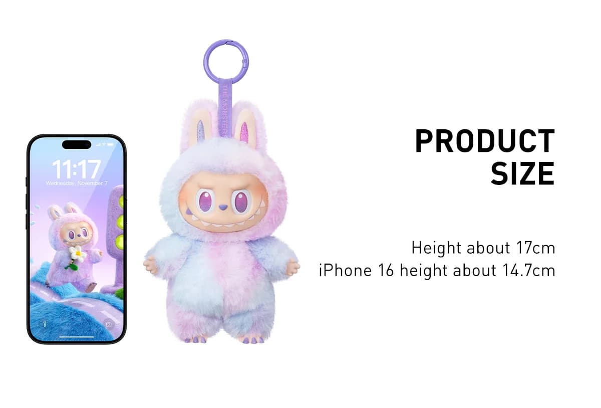 POP MART The Monsters Big into Energy Series Vinyl Plush Pendant – Brelok Niespodzianka Labubu - 3