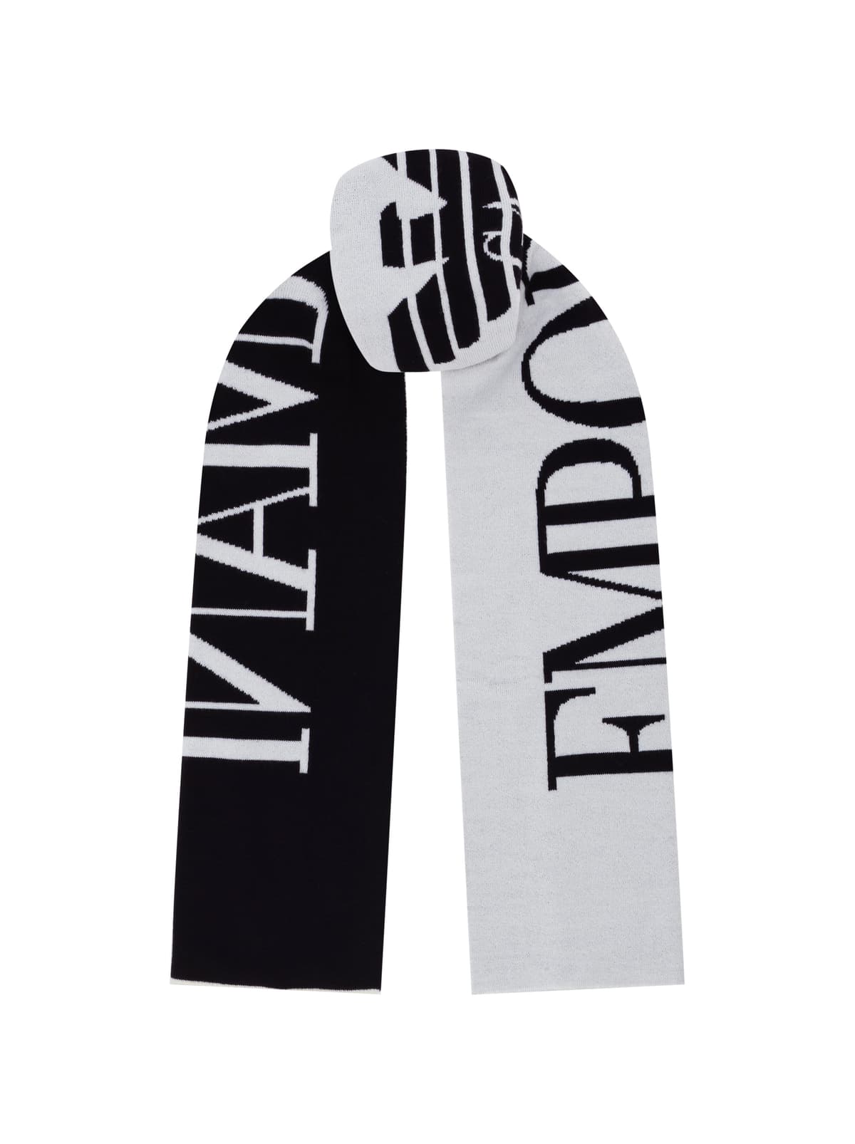 Emporio Armani Dziecięcy zestaw czapka i szalik z logo intarsia - 5