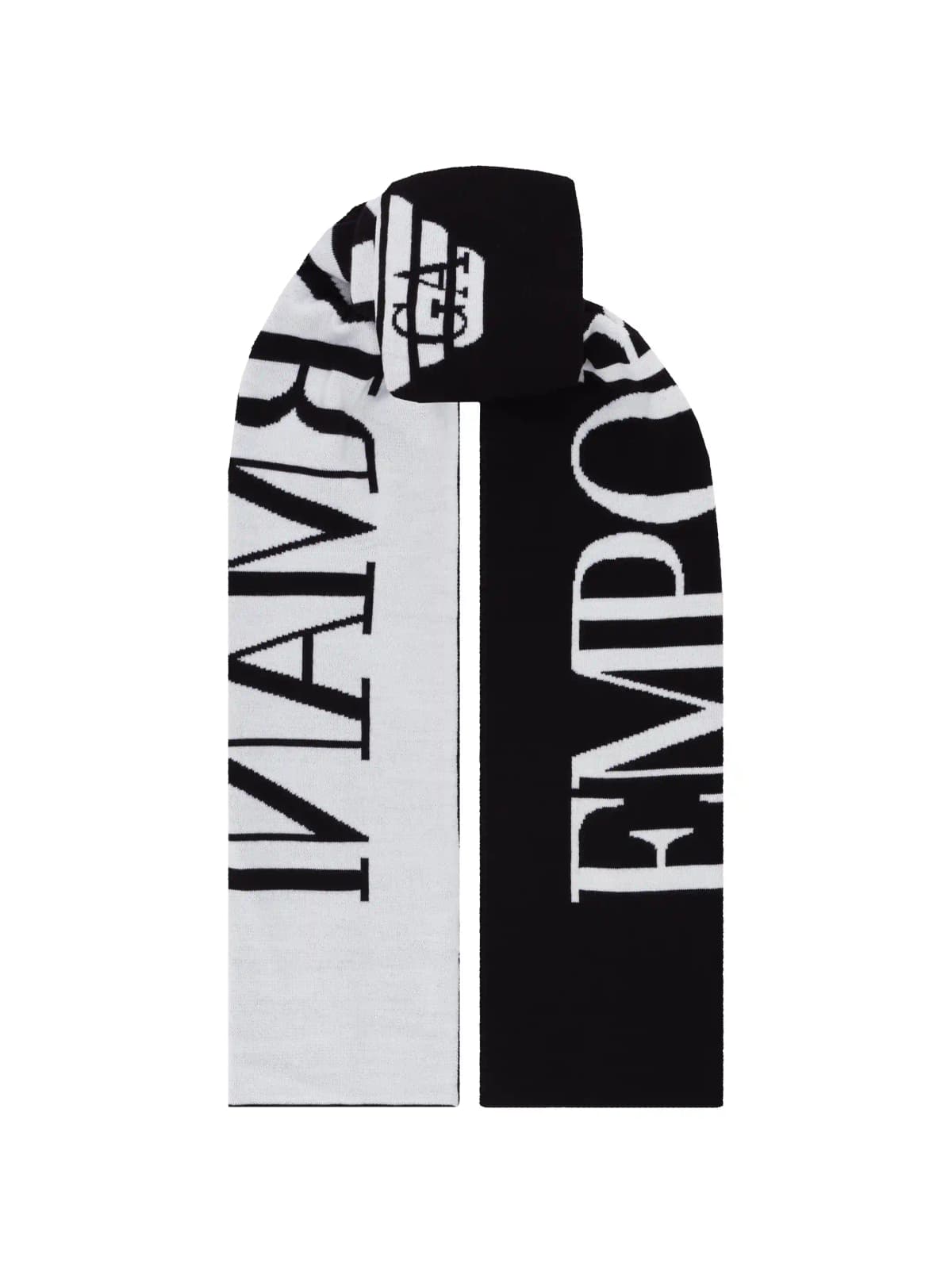 Emporio Armani Dziecięcy zestaw czapka i szalik z logo intarsia - 5