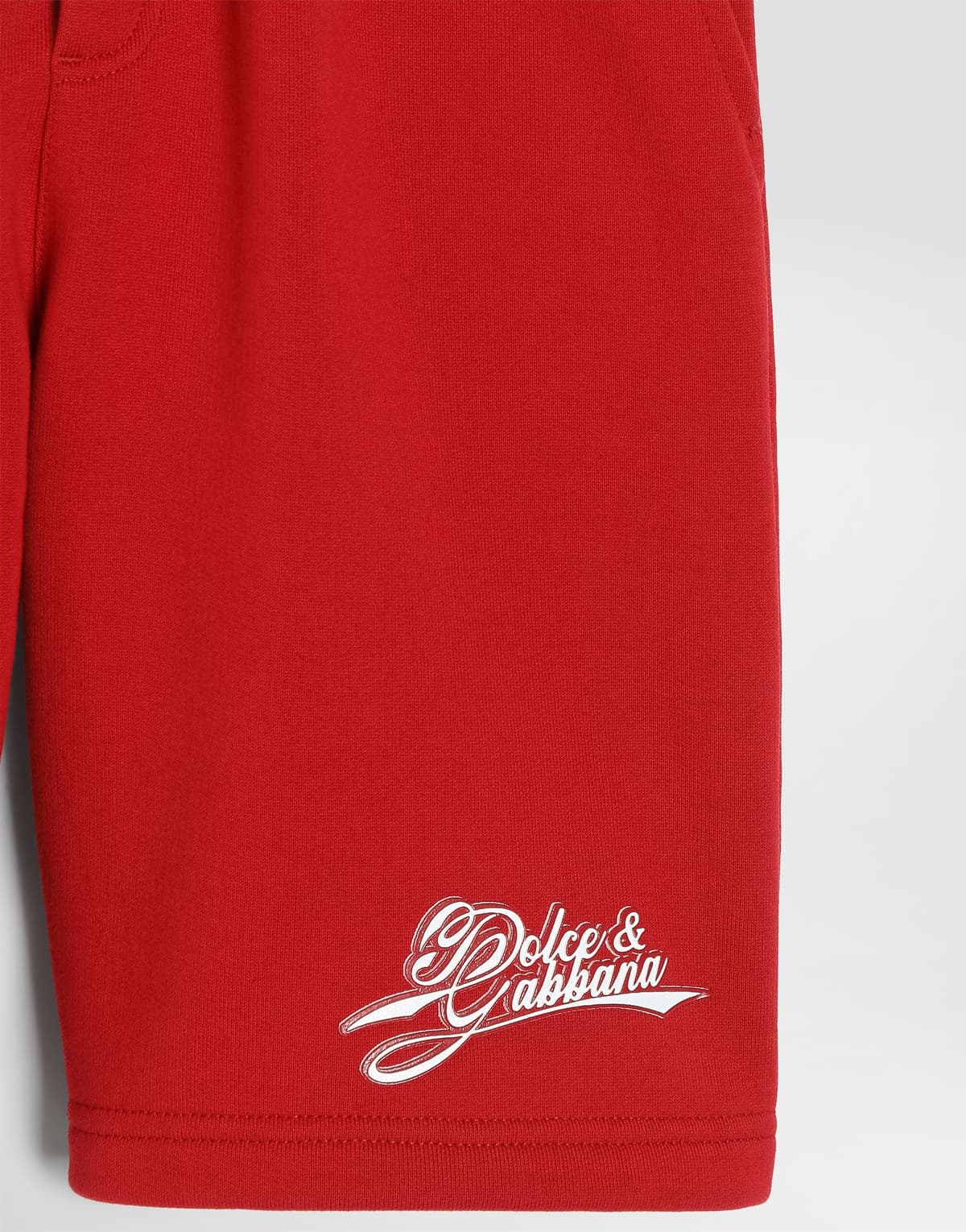 Dolce & Gabbana Kids Chłopięce bermudy z polaru z naszywką logo - 4