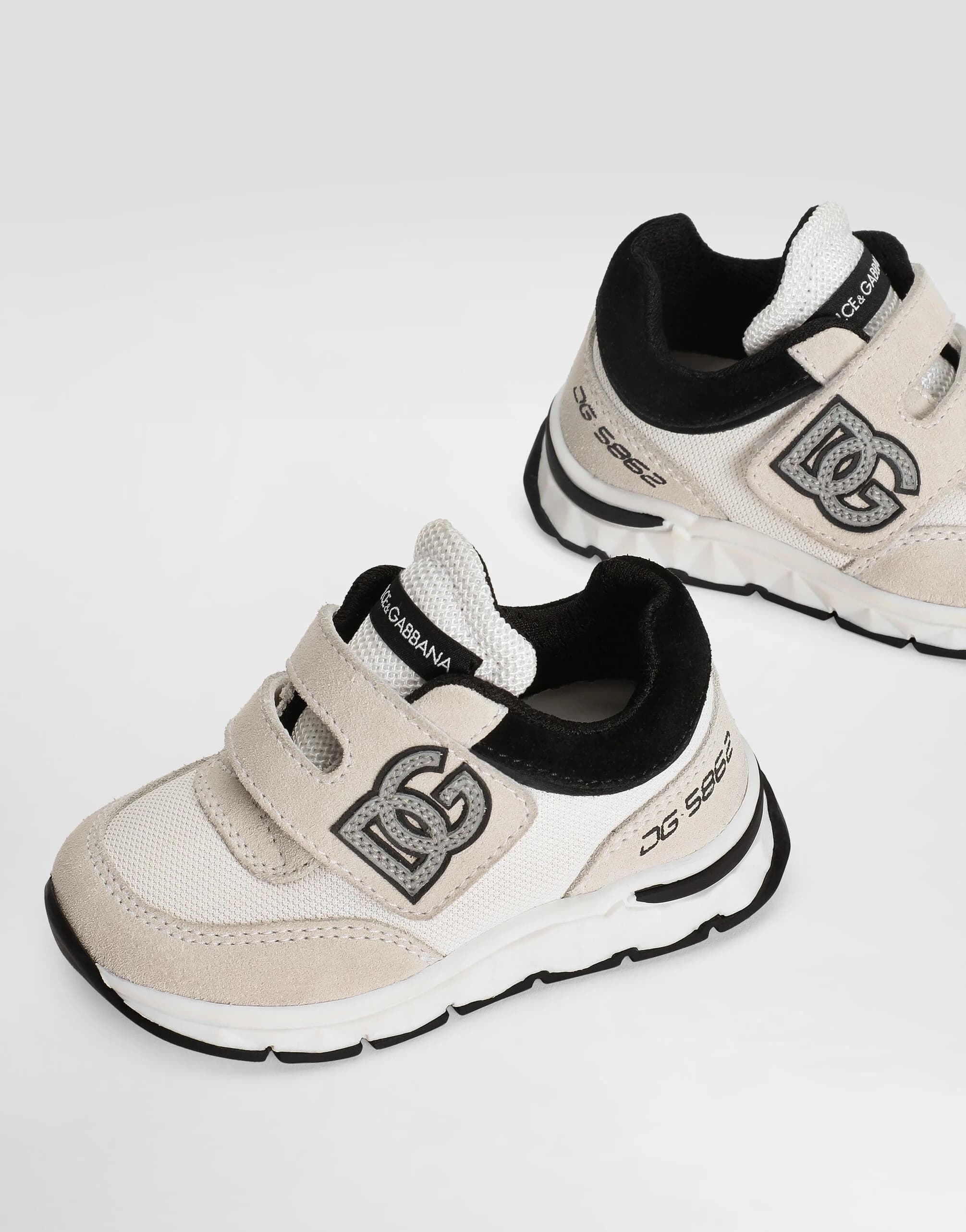Sneakersy Dolce & Gabbana Kids First Steps z materiałów łączonych - 4