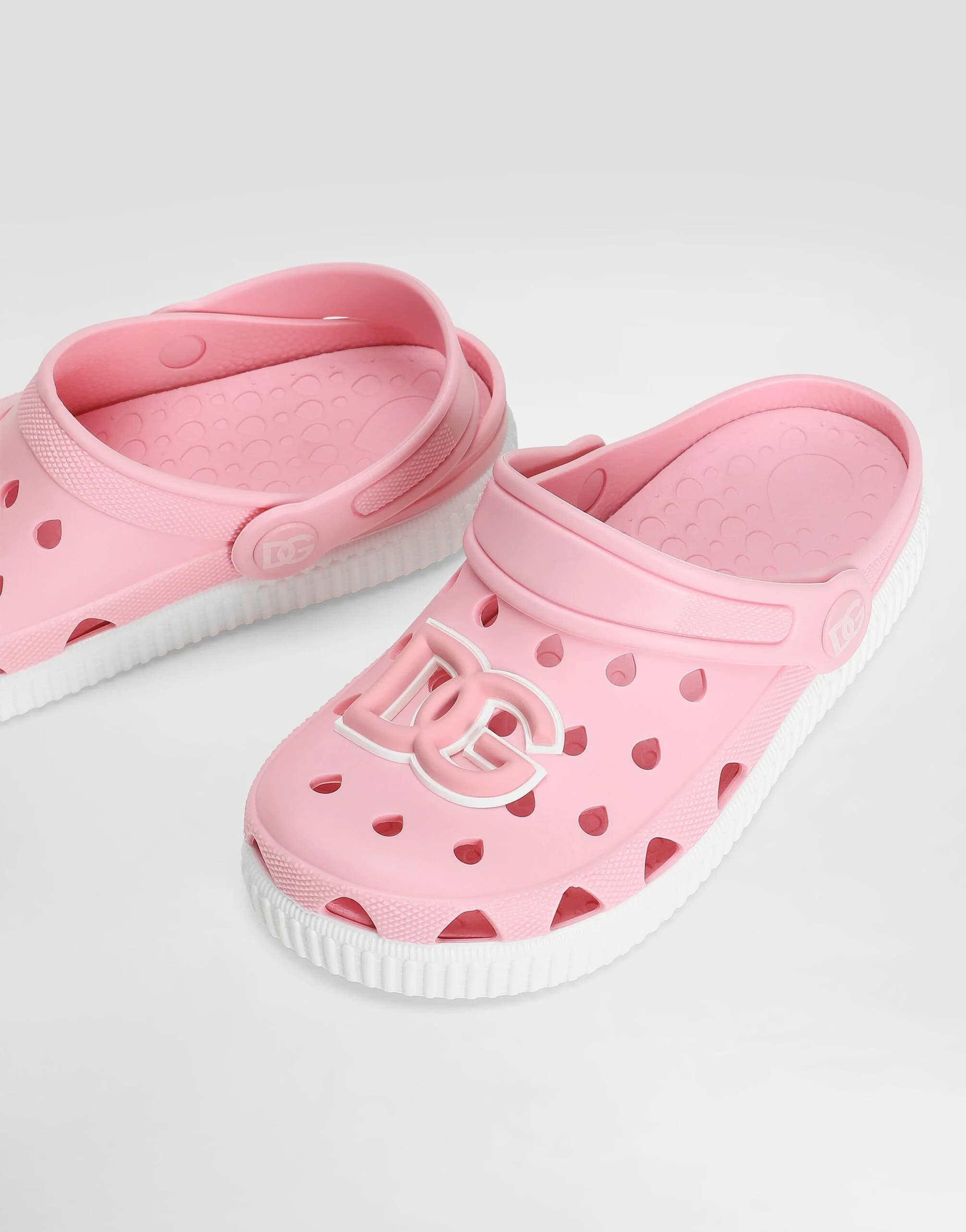 Gumowe buty typu slip-on Dolce & Gabbana Kids z logo DG - 3