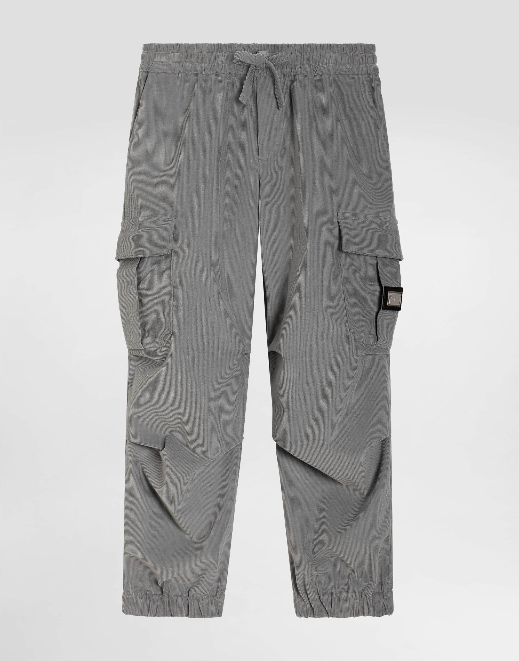 Sztruksowe spodnie cargo Dolce & Gabbana Kids  - 1