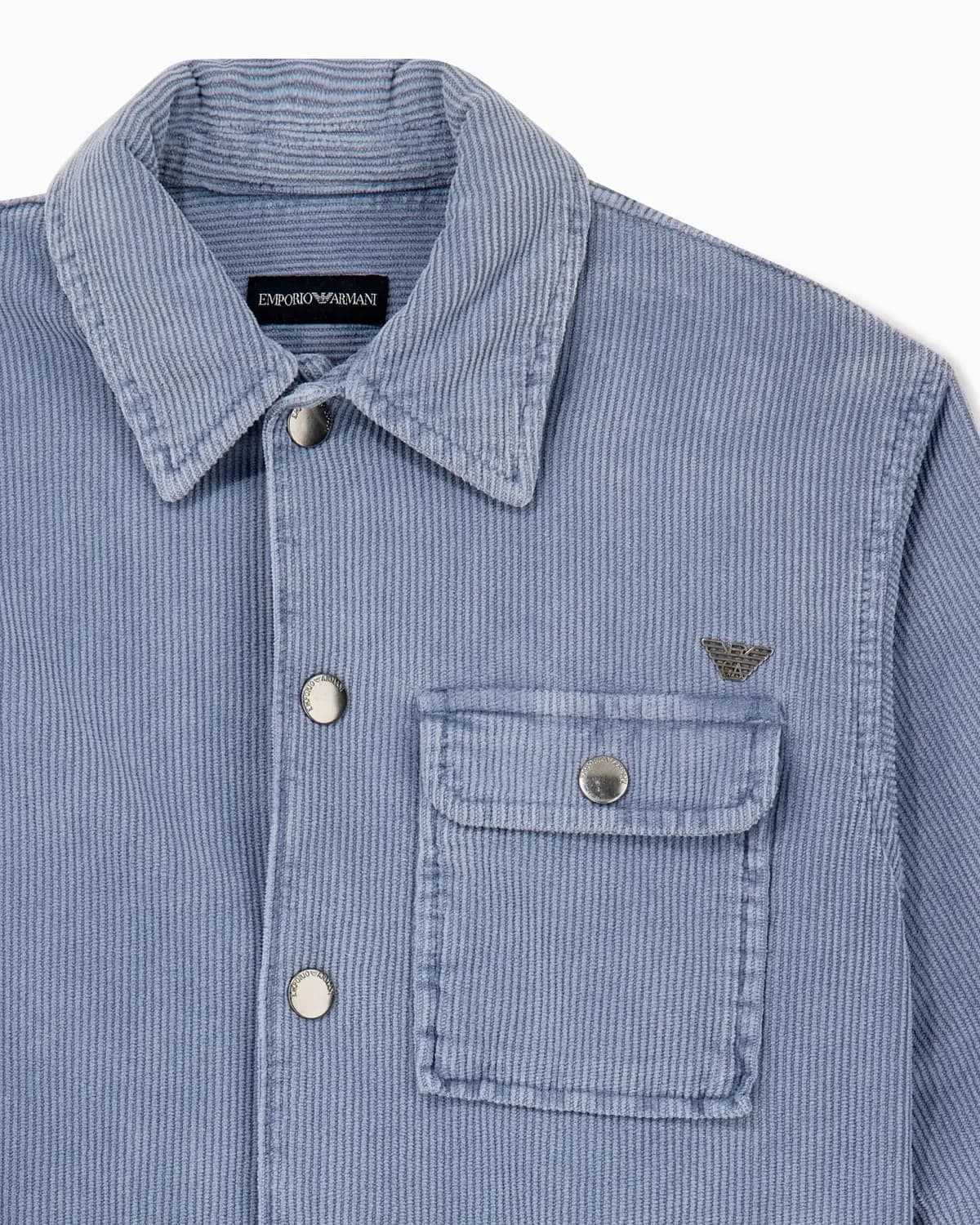 Emporio Armani Dziecięca koszula ze sztruksu cienkoprążkowego - 3