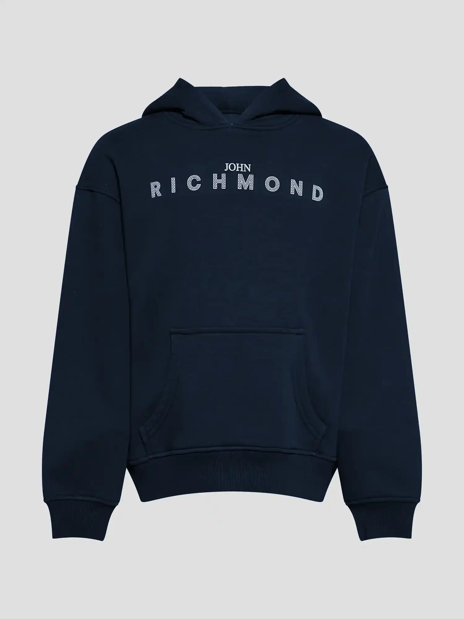 John Richmond Junior Dziecięca bluza z kapturem z nadrukiem logo - 1